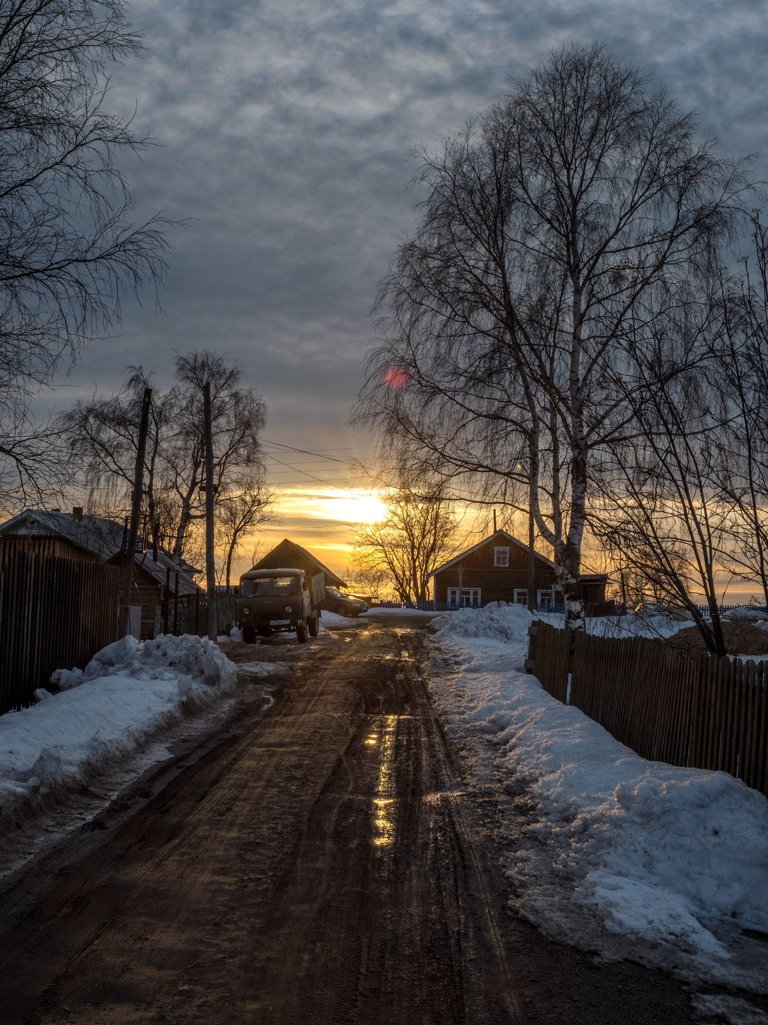 Деревенские закаты. Фотограф в с. Ижма Республика Коми Терентьев Сергей