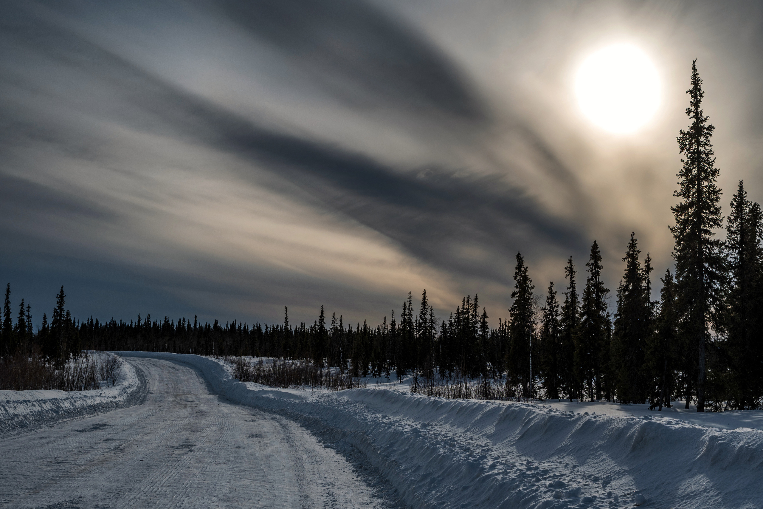 Зимняя дорога. Фотограф в с. Ижма Республика Коми Терентьев Сергей