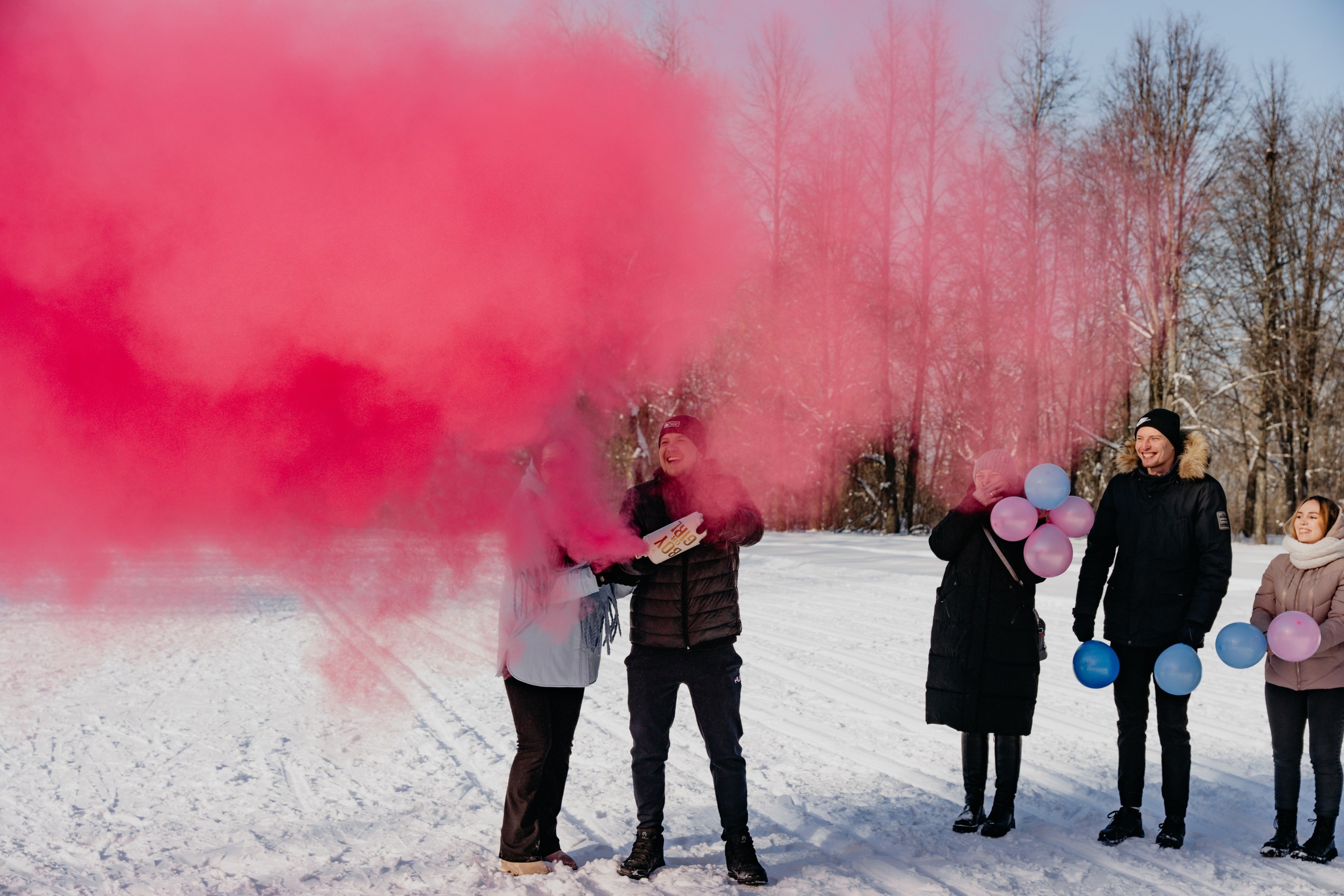 Розовое гендер пати