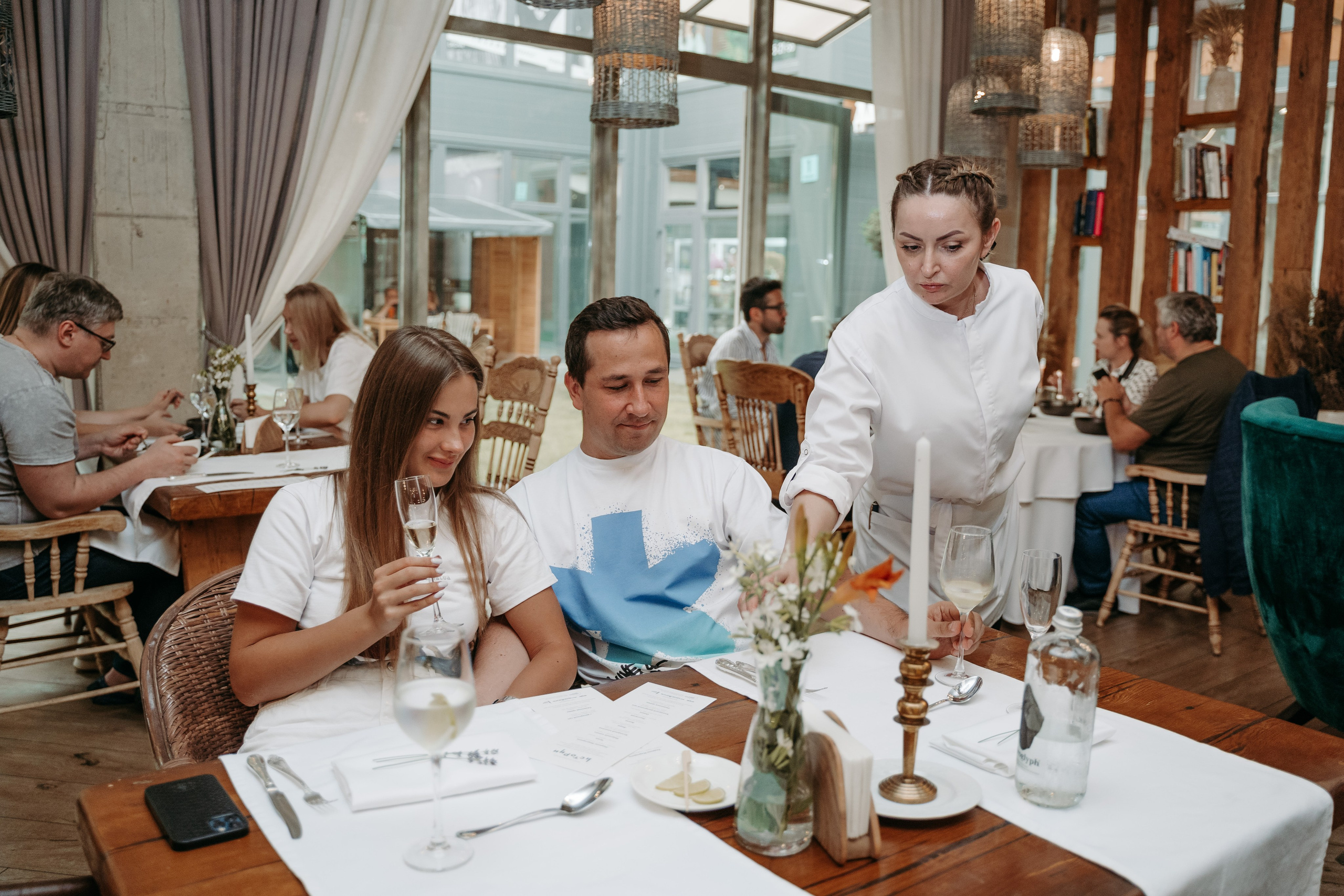 Открытый ужин с Mishlen Шеф Поварами. Репортажный и свадебный фотограф в Москве Рая Небогатова