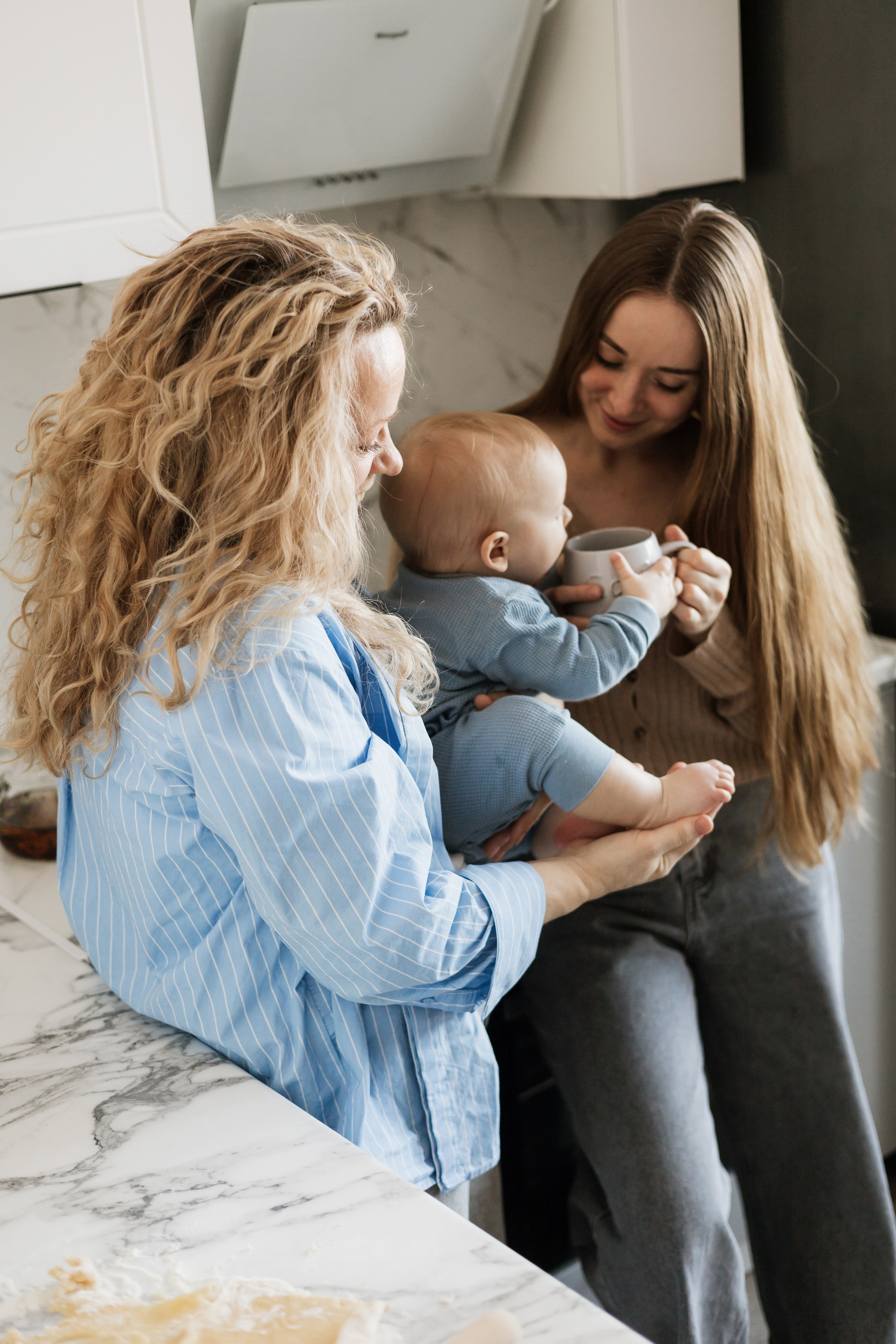 Тимоша с мамой и бабушкой. Фотограф в Кемерово Миллер Анна
