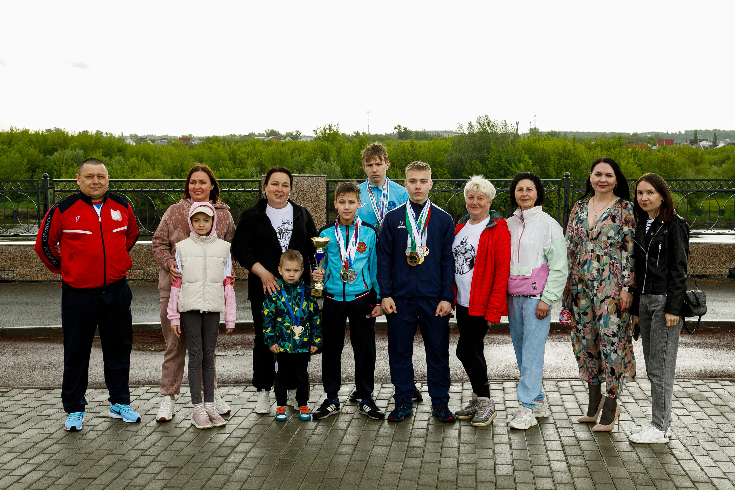 «СпортЛето» и «Зарядка с чемпионом» — семья Сармачевых 😋. Фотограф Андрей Гузеев