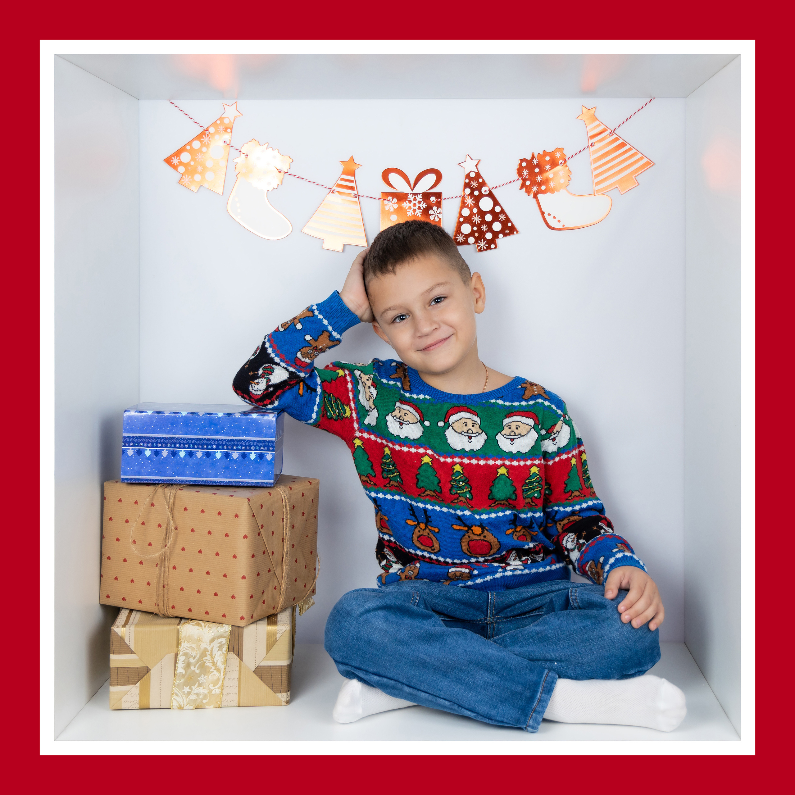 НОВОГОДНИЙ ФОТОПРОЕКТ В КУБАХ В ФОТОСТУДИИ В МИХНЕВО. Фотограф в Михнево Юлия Коляскина