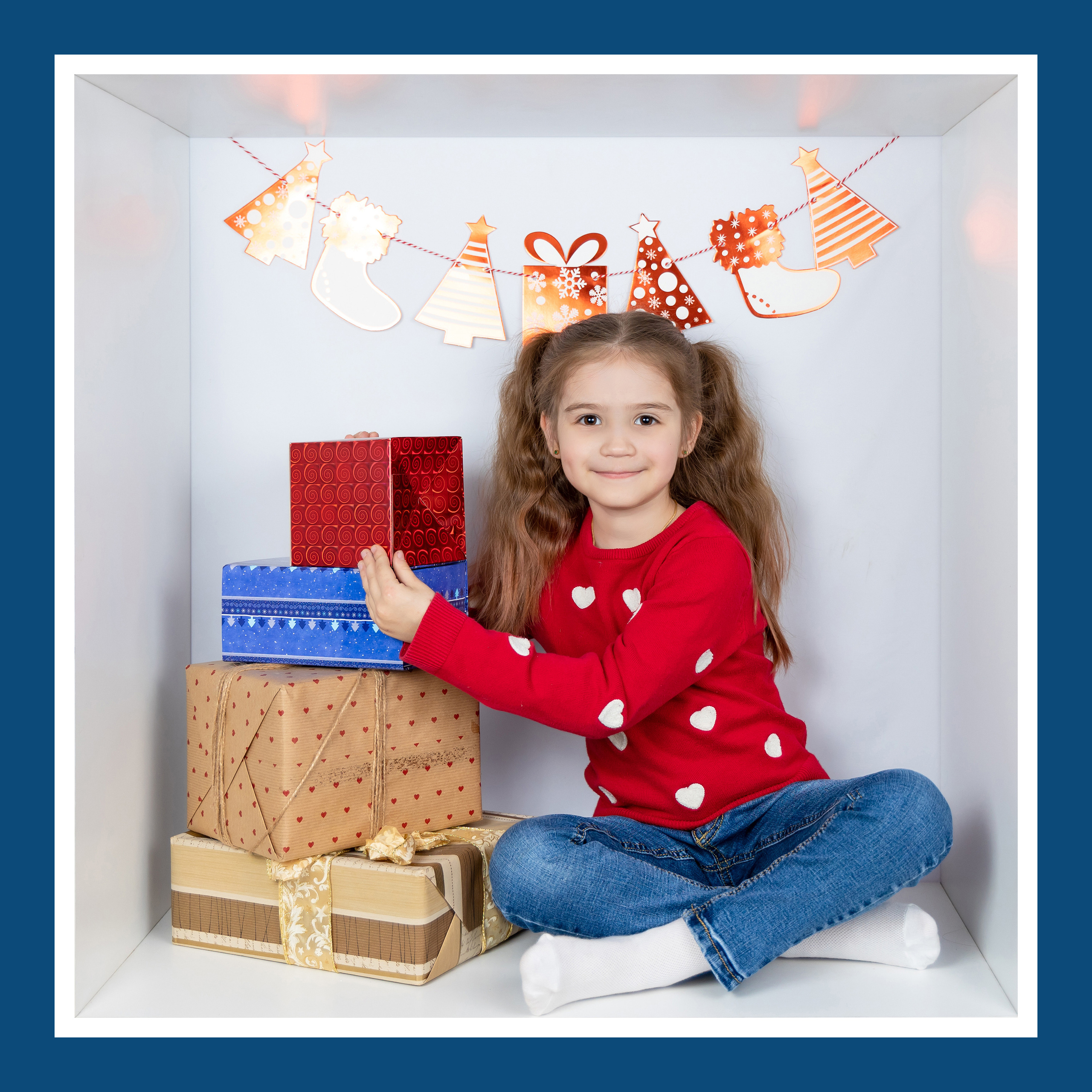 НОВОГОДНИЙ ФОТОПРОЕКТ В КУБАХ В ФОТОСТУДИИ В МИХНЕВО. Фотограф в Михнево Юлия Коляскина