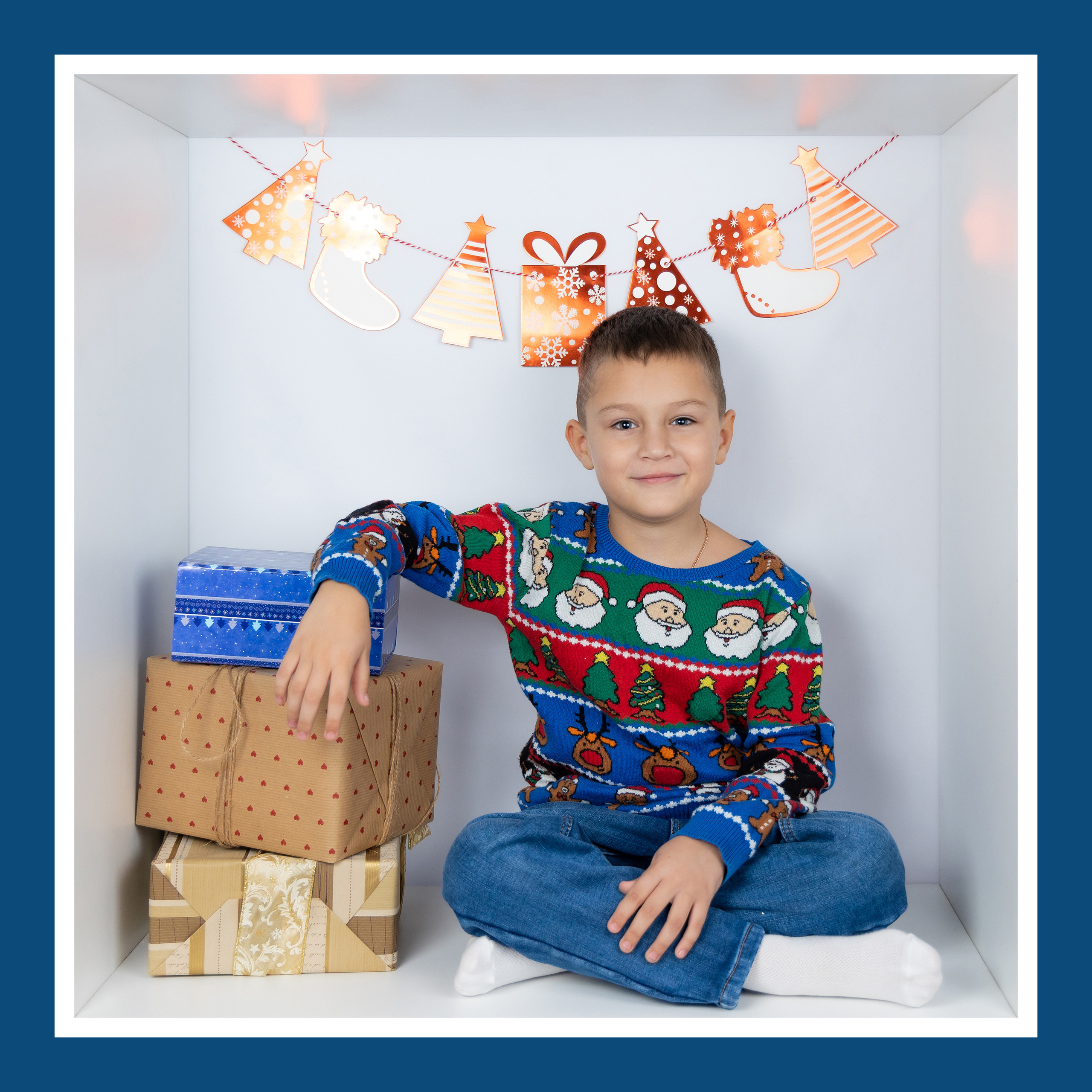 НОВОГОДНИЙ ФОТОПРОЕКТ В КУБАХ В ФОТОСТУДИИ В МИХНЕВО. Фотограф в Михнево Юлия Коляскина