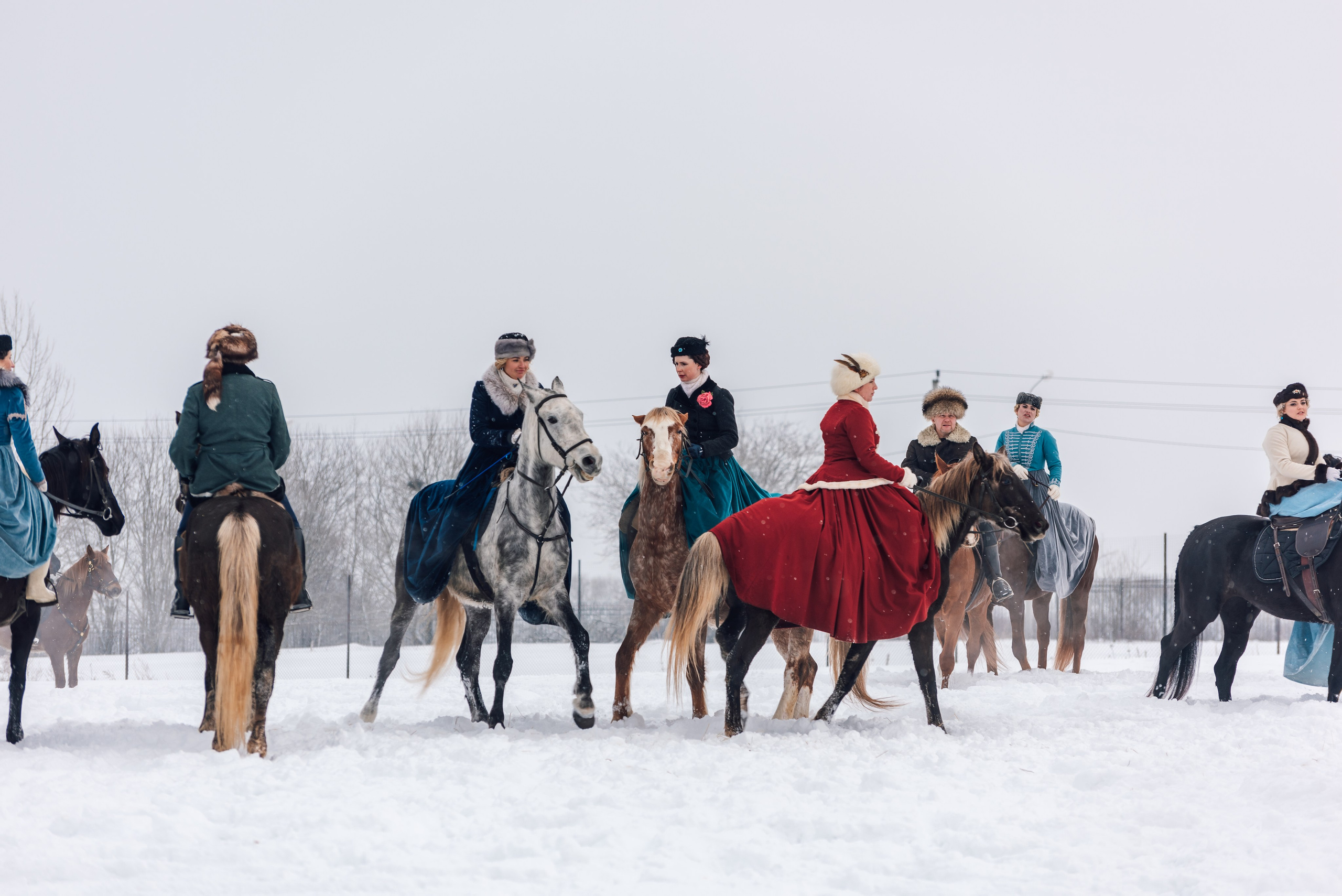 Зимняя парфорсная охота. Фотограф Диана Вальтер