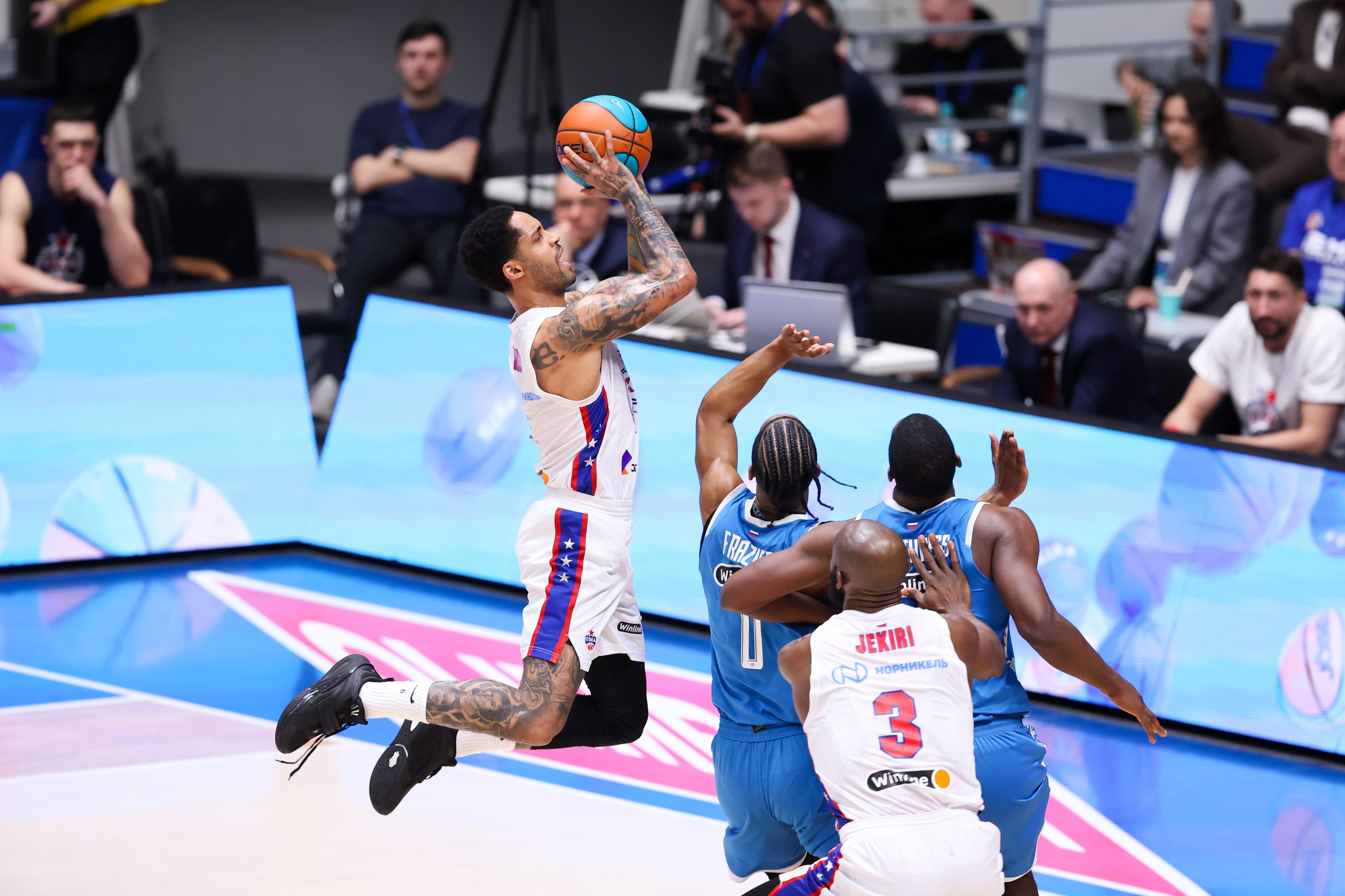 БК «Зенит» — БК «ЦСКА» финал ЕЛ ВТБ 1 игра 27.05.2025. Спортивный и репортажный фотограф Антон Тереханов