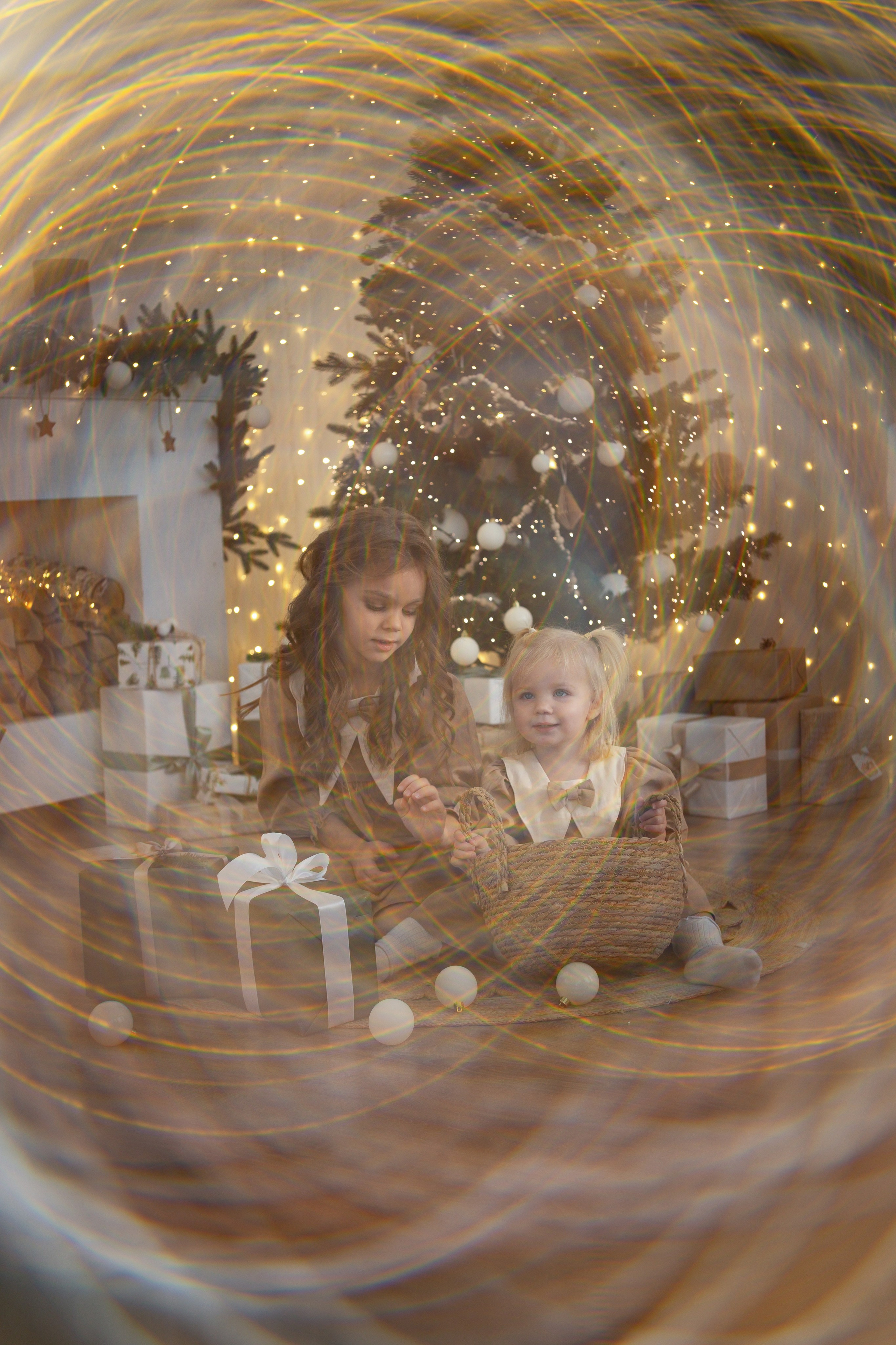 новогодняя фотосессия с ребенком