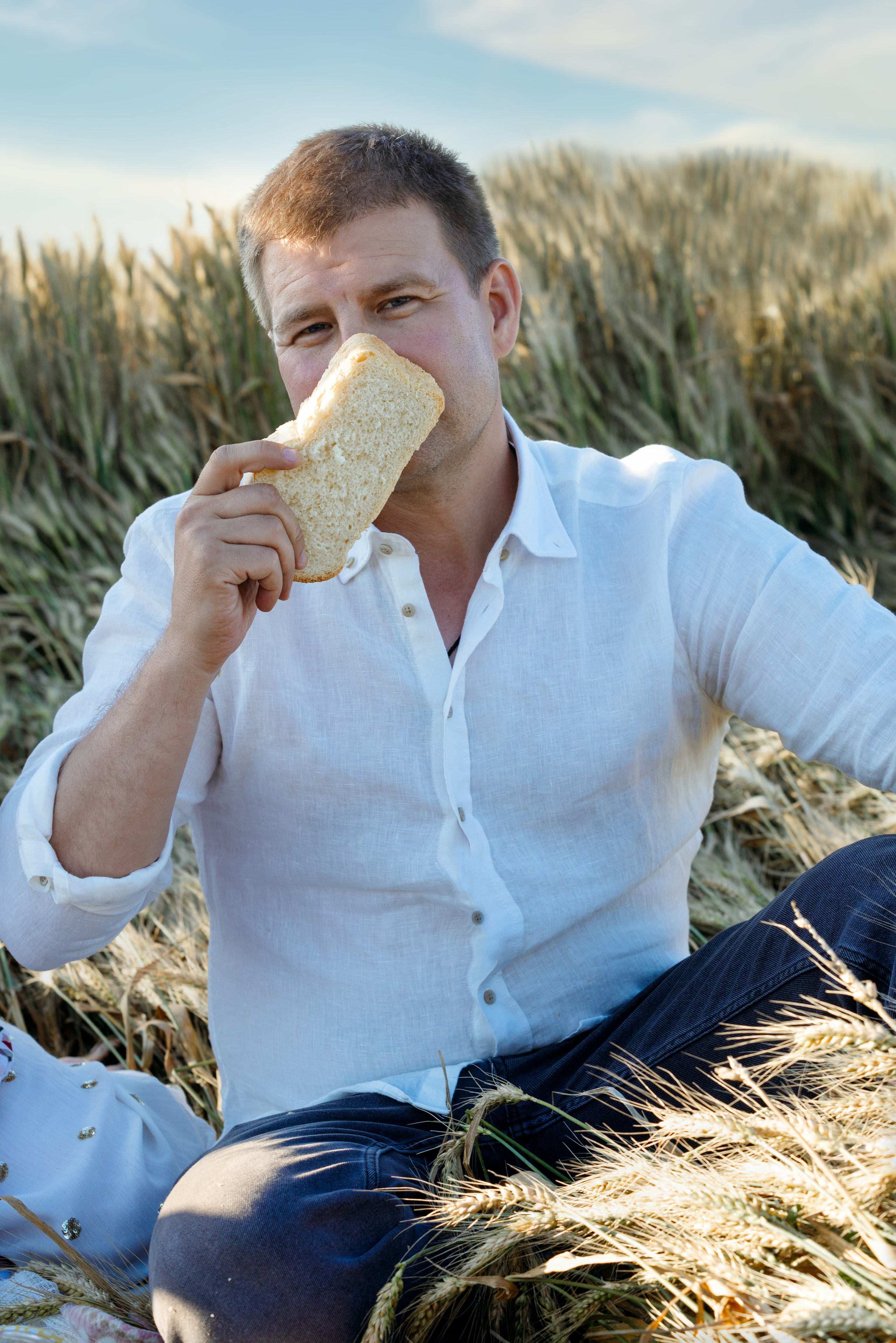 Семейная фотосессия в пшеничном поле. Свадебный и семейный фотограф в Краснодарском крае Мария Данилкина