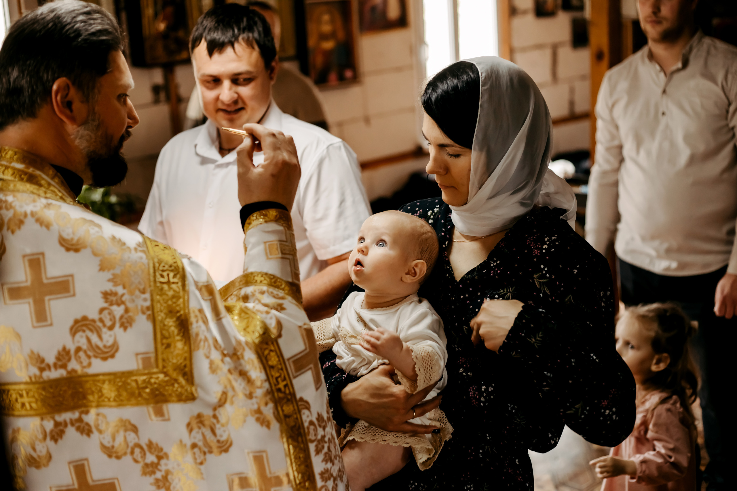 Съемка крещения в Тихорецке. Свадебный и семейный фотограф в Краснодарском крае Мария Данилкина