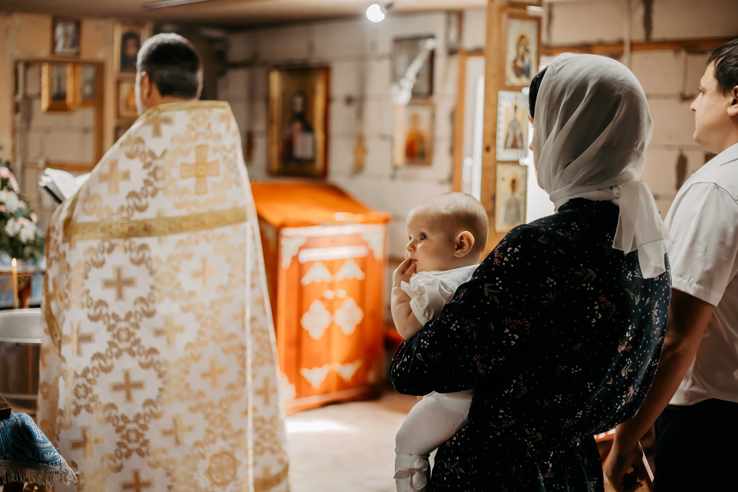 Съемка крещения в Тихорецке. Свадебный и семейный фотограф в Краснодарском крае Мария Данилкина