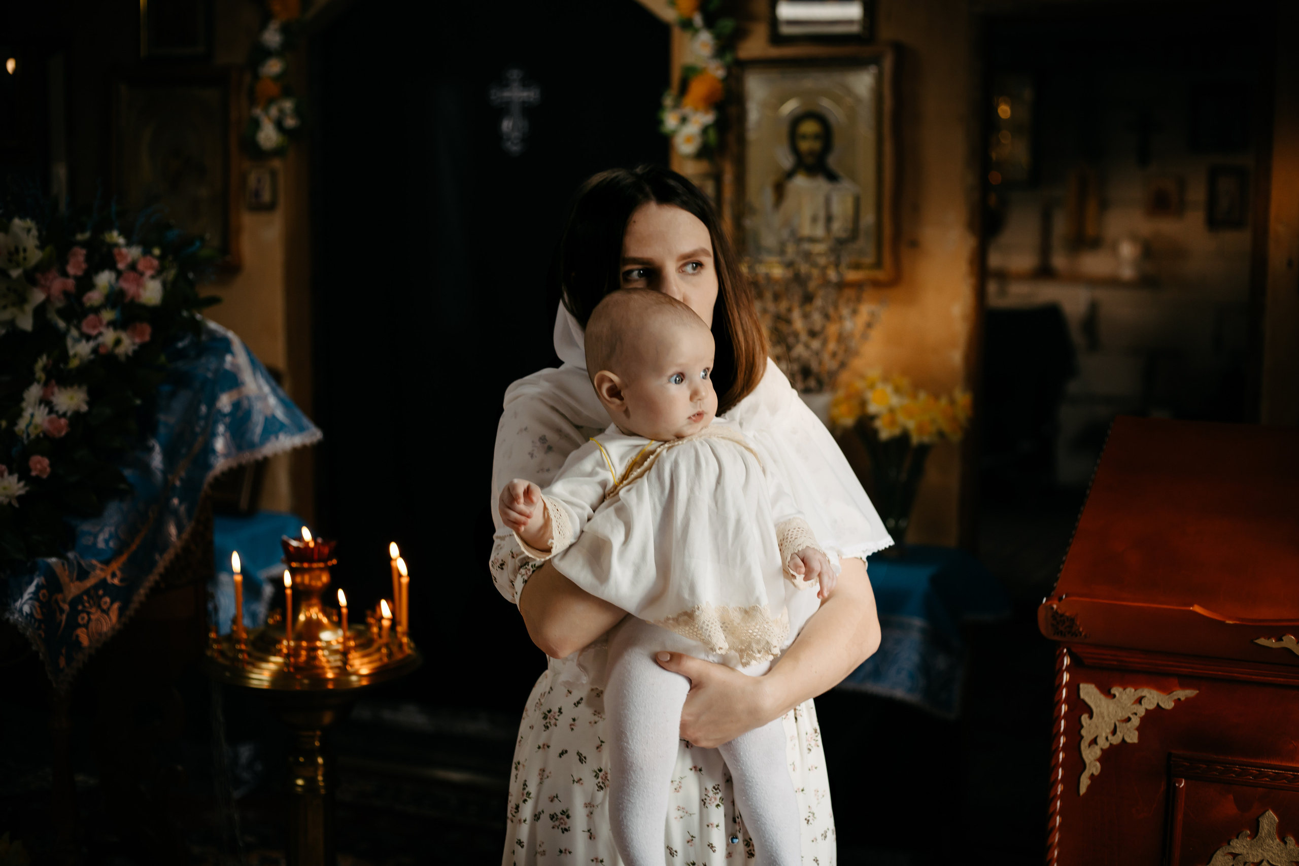 Съемка крещения в Тихорецке. Свадебный и семейный фотограф в Краснодарском крае Мария Данилкина