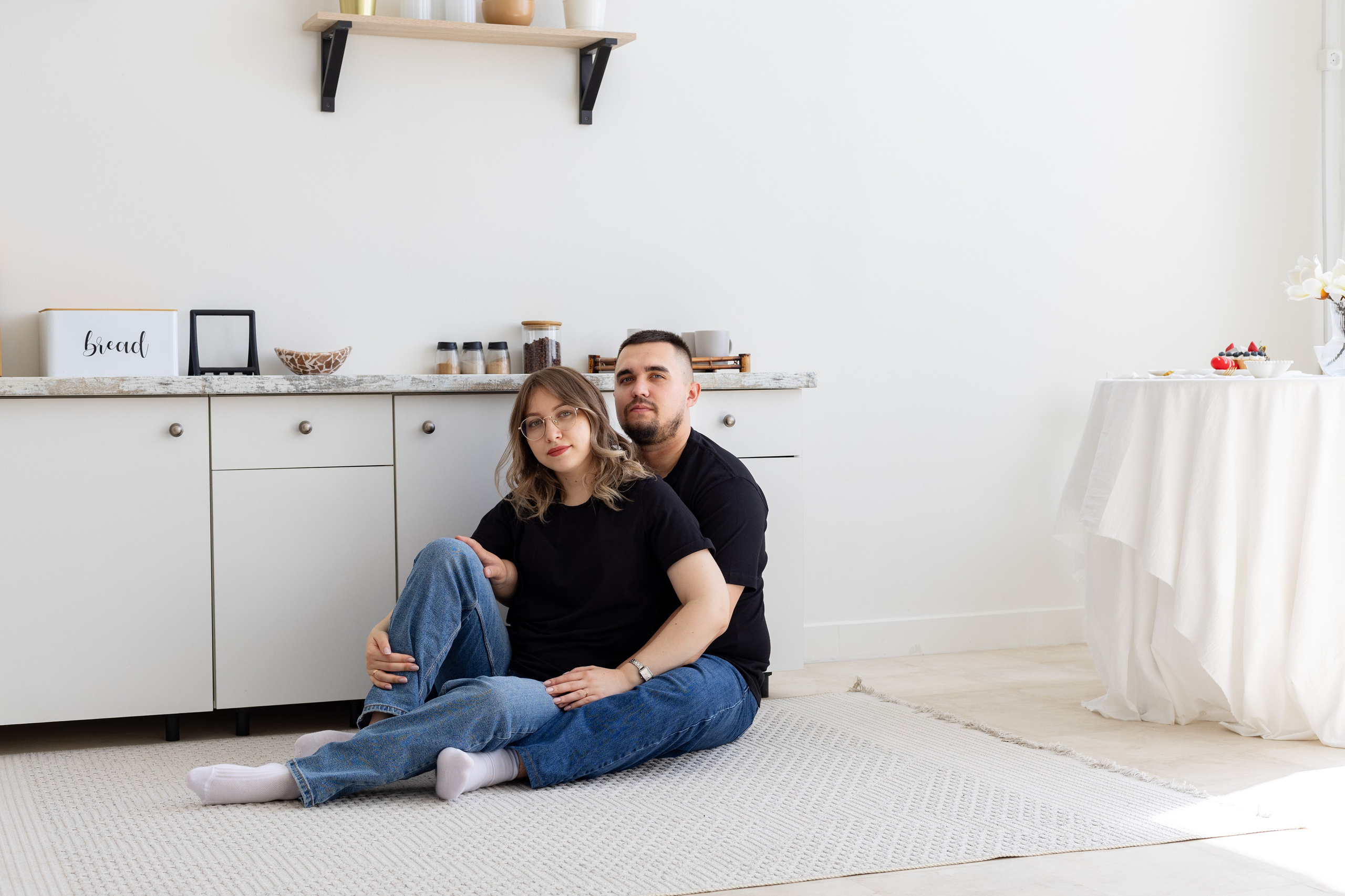 Семейная фотосессия в студии (Михаил, Крестина и Макар). Женский фотограф в Орске Новотроицке Динара Долганова