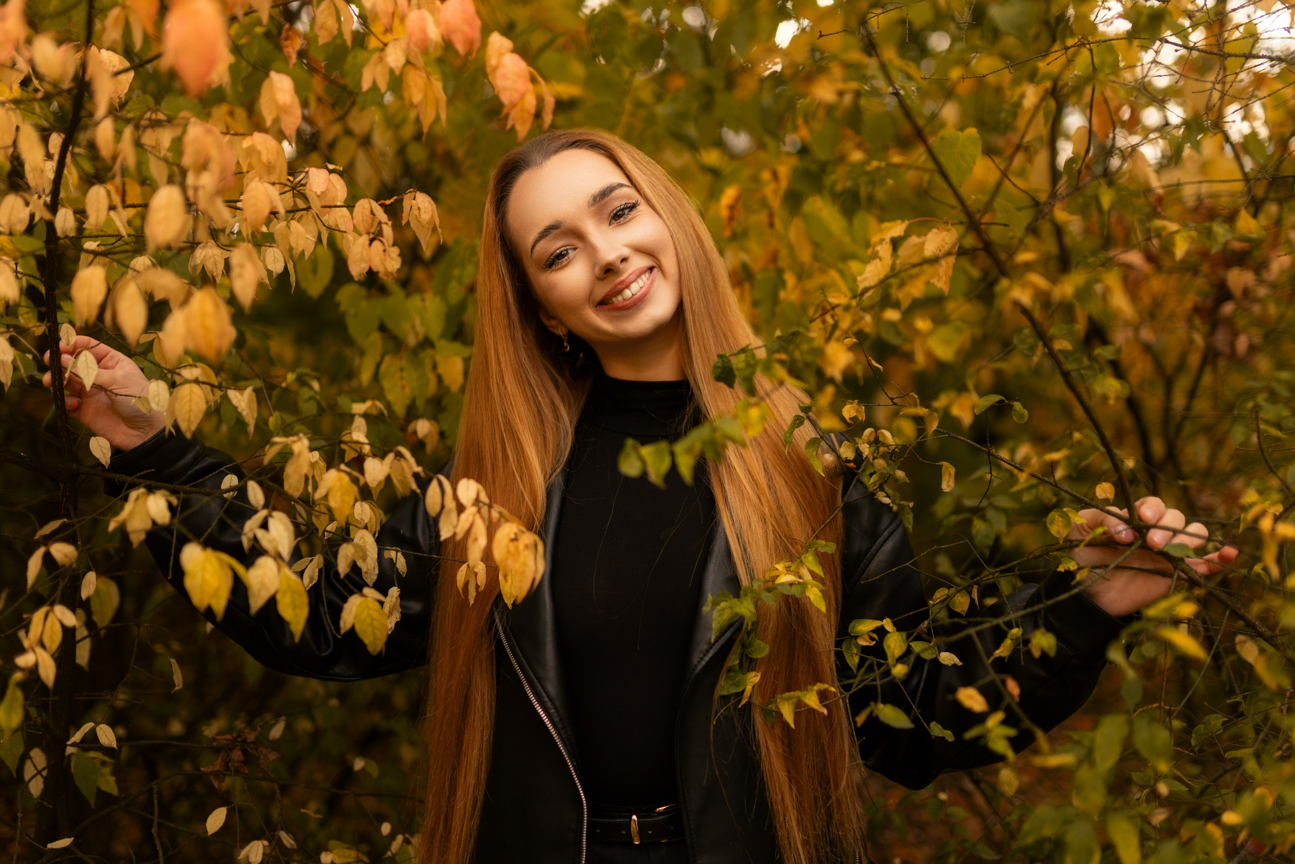 Осенний фотосет с Полиной в парке в формате «Я красивая». Дмитрий Шульгин, портретный фотограф в Воронеже