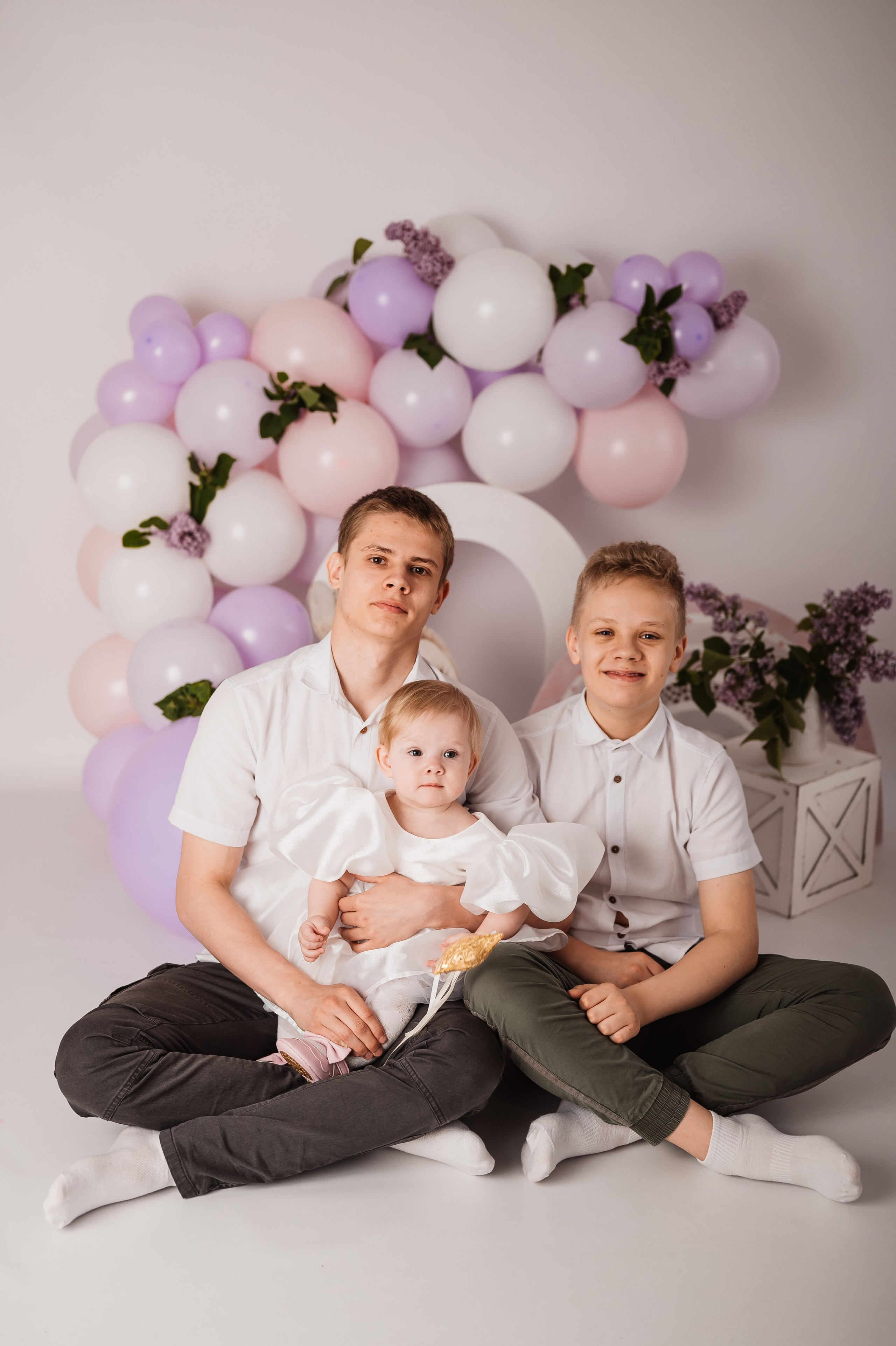 Катюшке годик. Детский и семейный фотограф в Красноярске. Фотосессии новорожденных малышей до 1 месяца