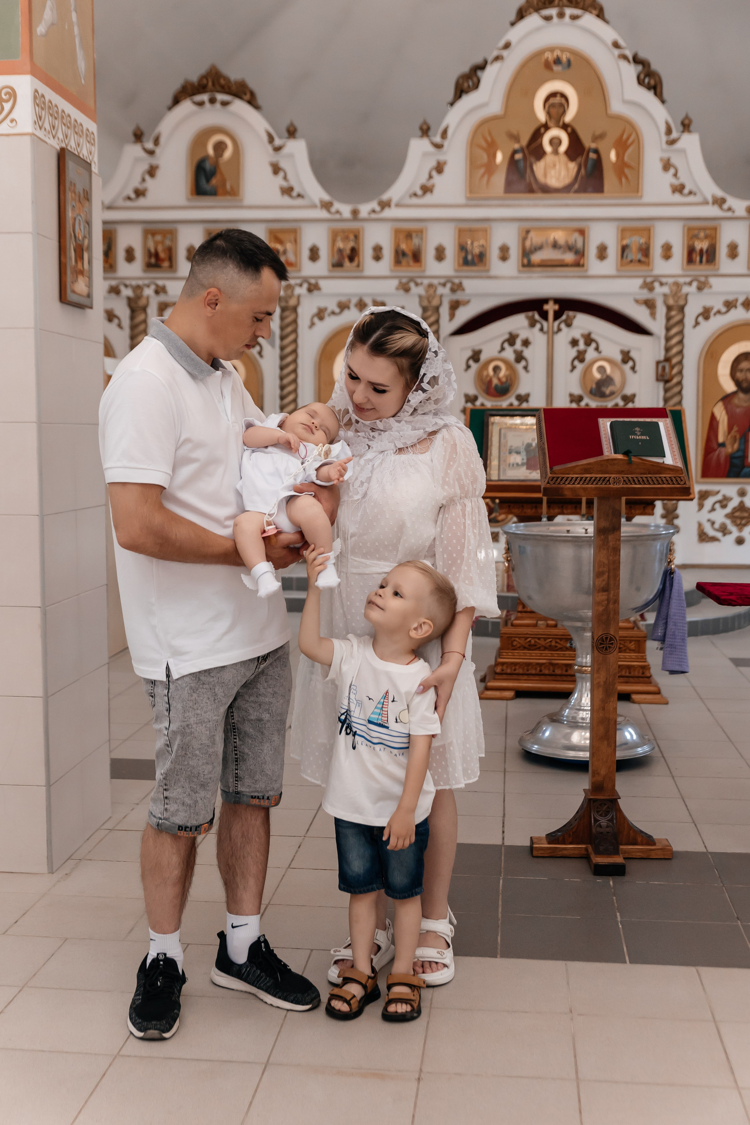 Крещение Ксении. Семейный фотограф Минск Усова Ольга