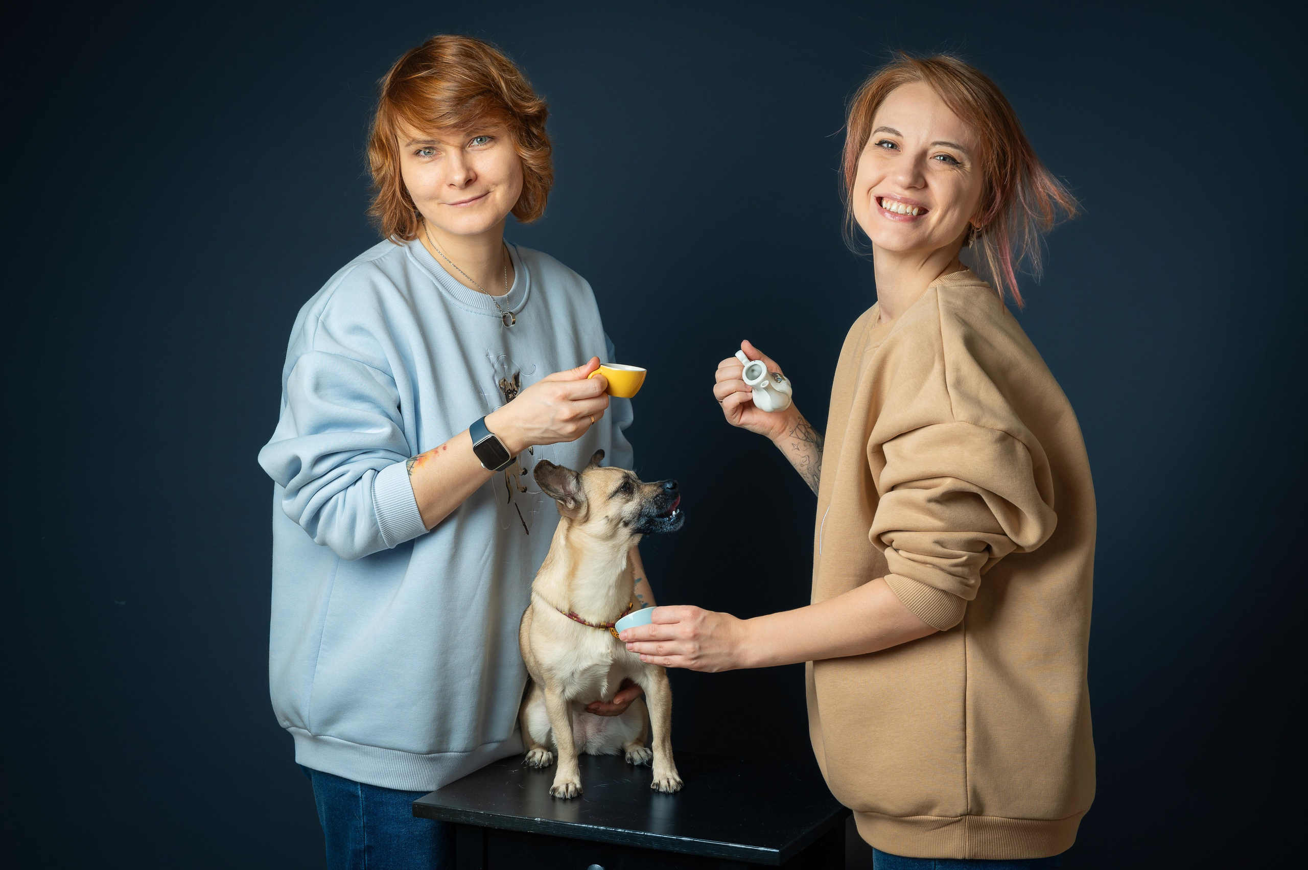 ФОТОСЕССИЯ В СТУДИИ КСЕНИЯ, АННА И ЧАРИТИ. Портретный фотограф в Москве Евгений Кемайкин