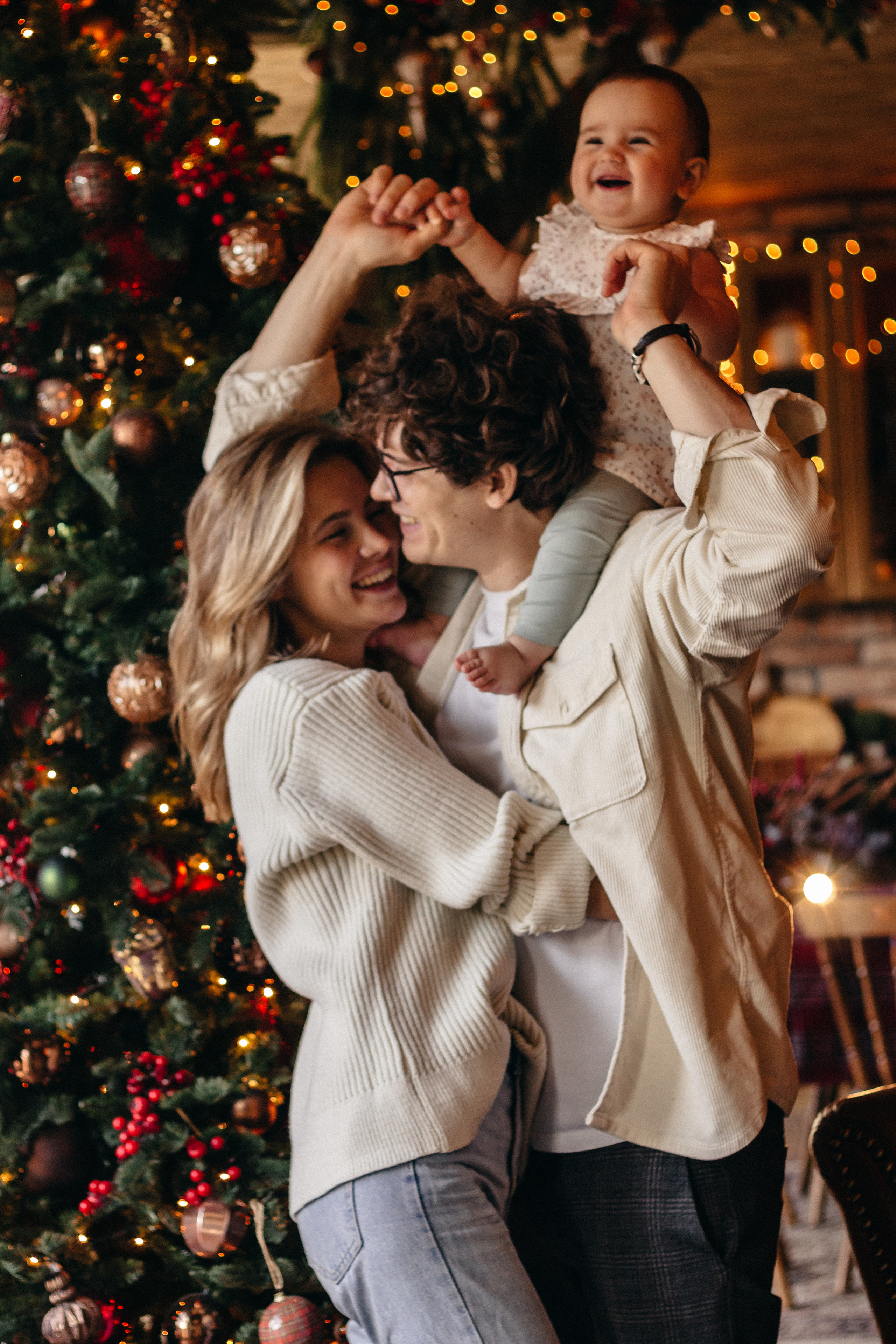 Новогодняя фотосессия семьи. Семейный фотограф в Москве Кристина Маркос