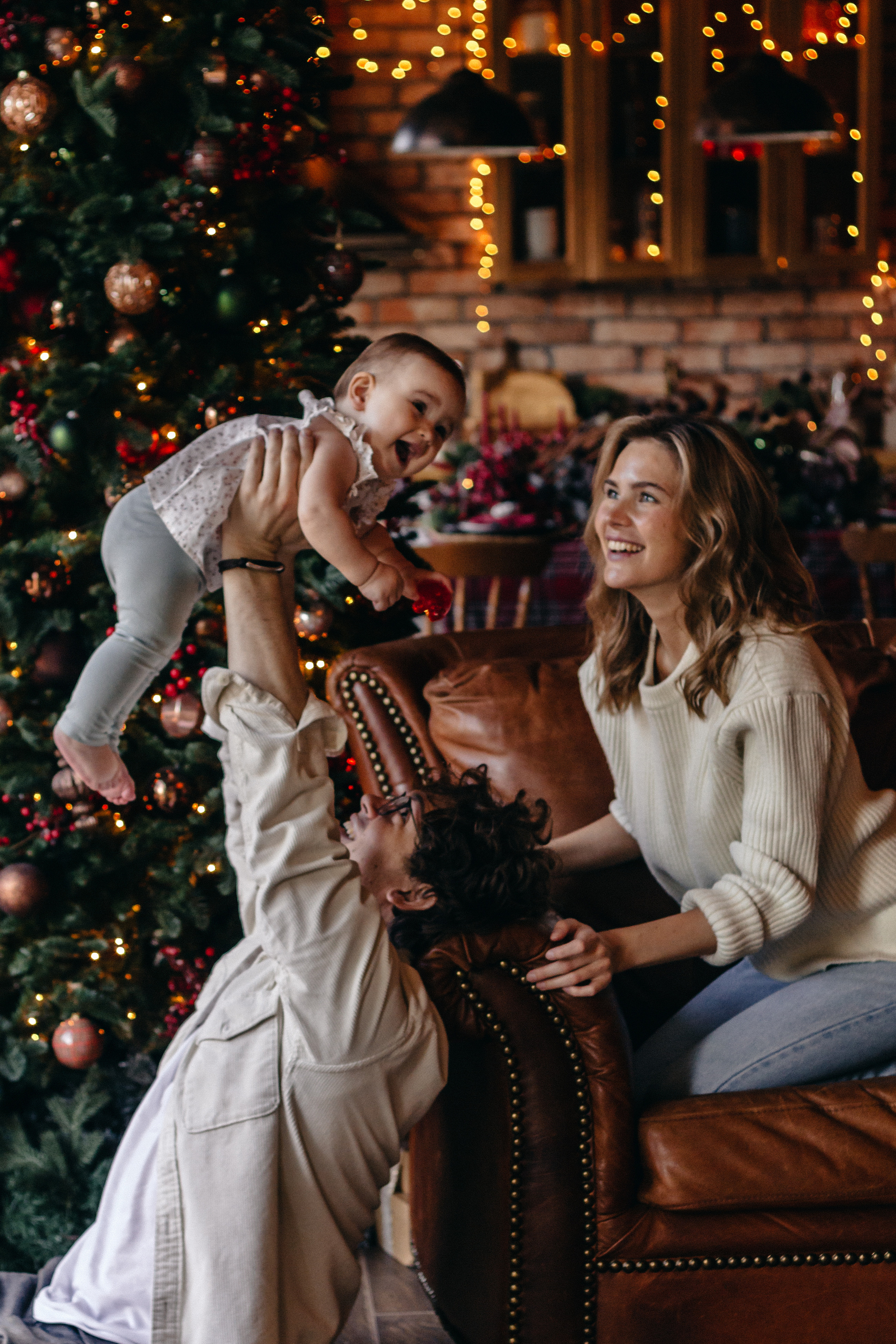 Новогодняя фотосессия семьи. Семейный фотограф в Москве Кристина Маркос