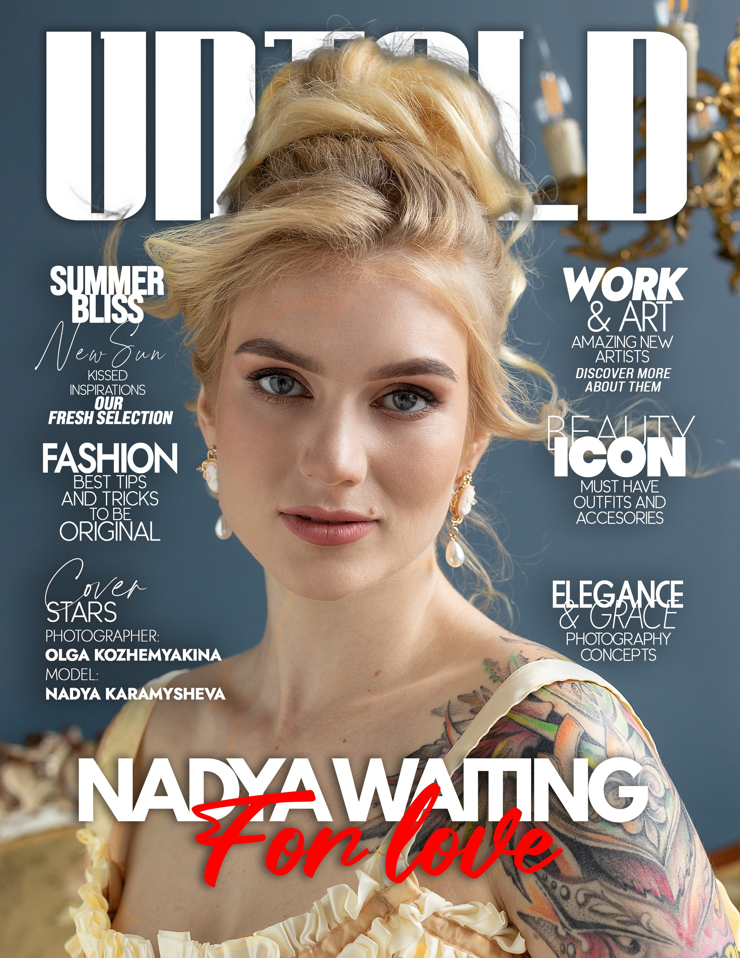 Журналы о моде и красоте. Обложки. Фотограф в Москве Ольга Кожемякина