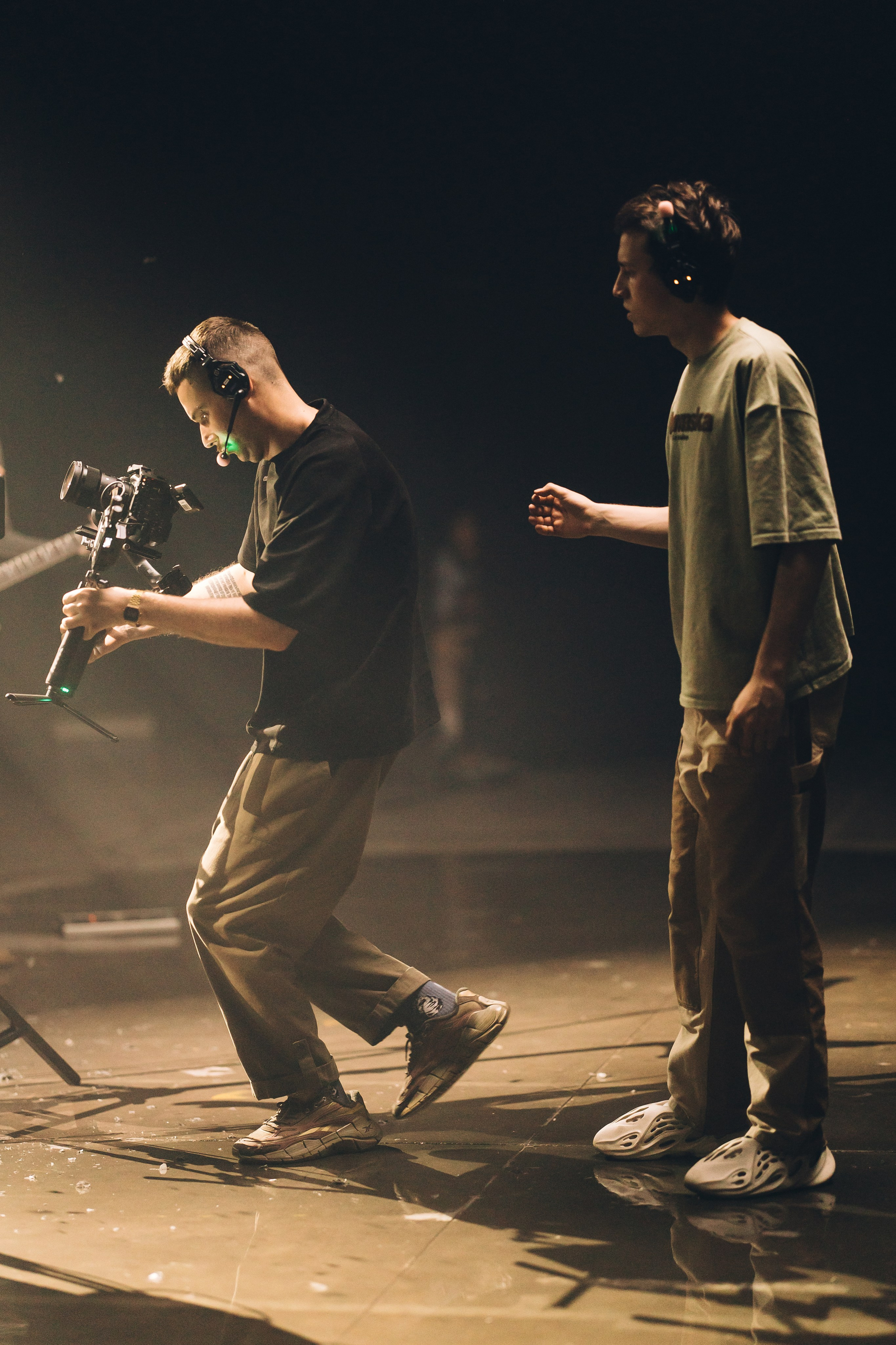Soso Pavliashvili & Leo Kandelaki backstage, Moscow, Russia. Anna Atayan Photographer