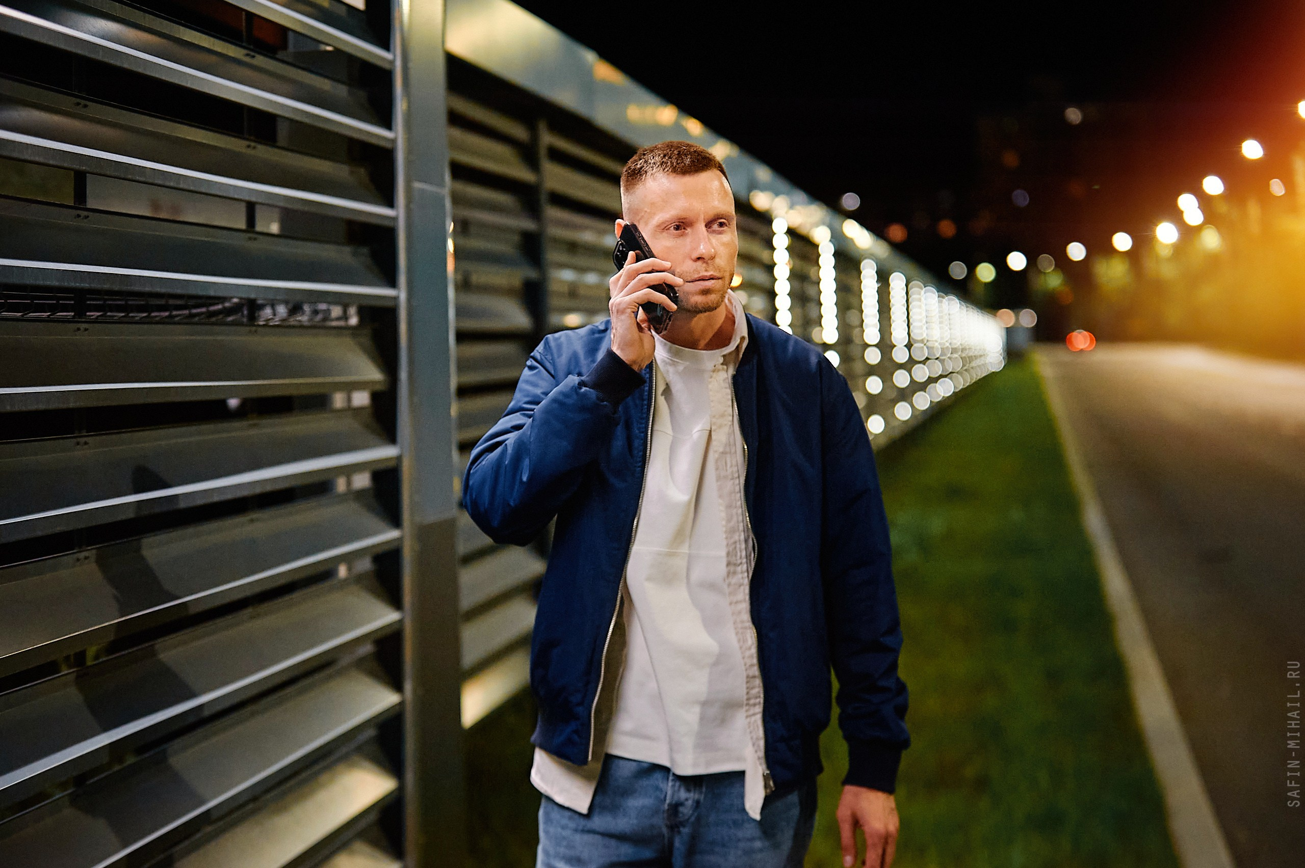 Мужская фотосессия, ночной Сургут