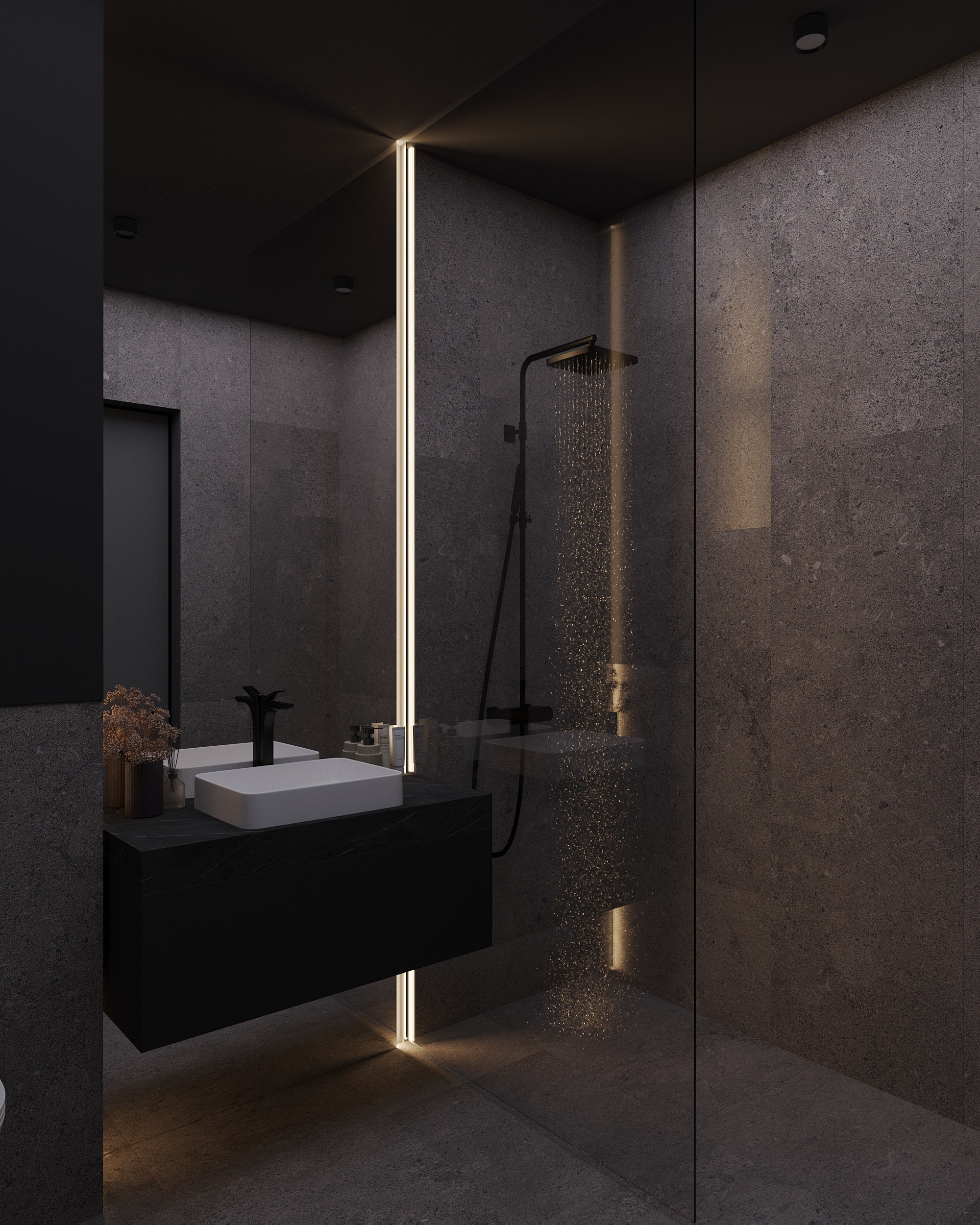 Дизайн-проект частного дома ст-ца Калужская. Дизайн интерьеров, 3D визуализации