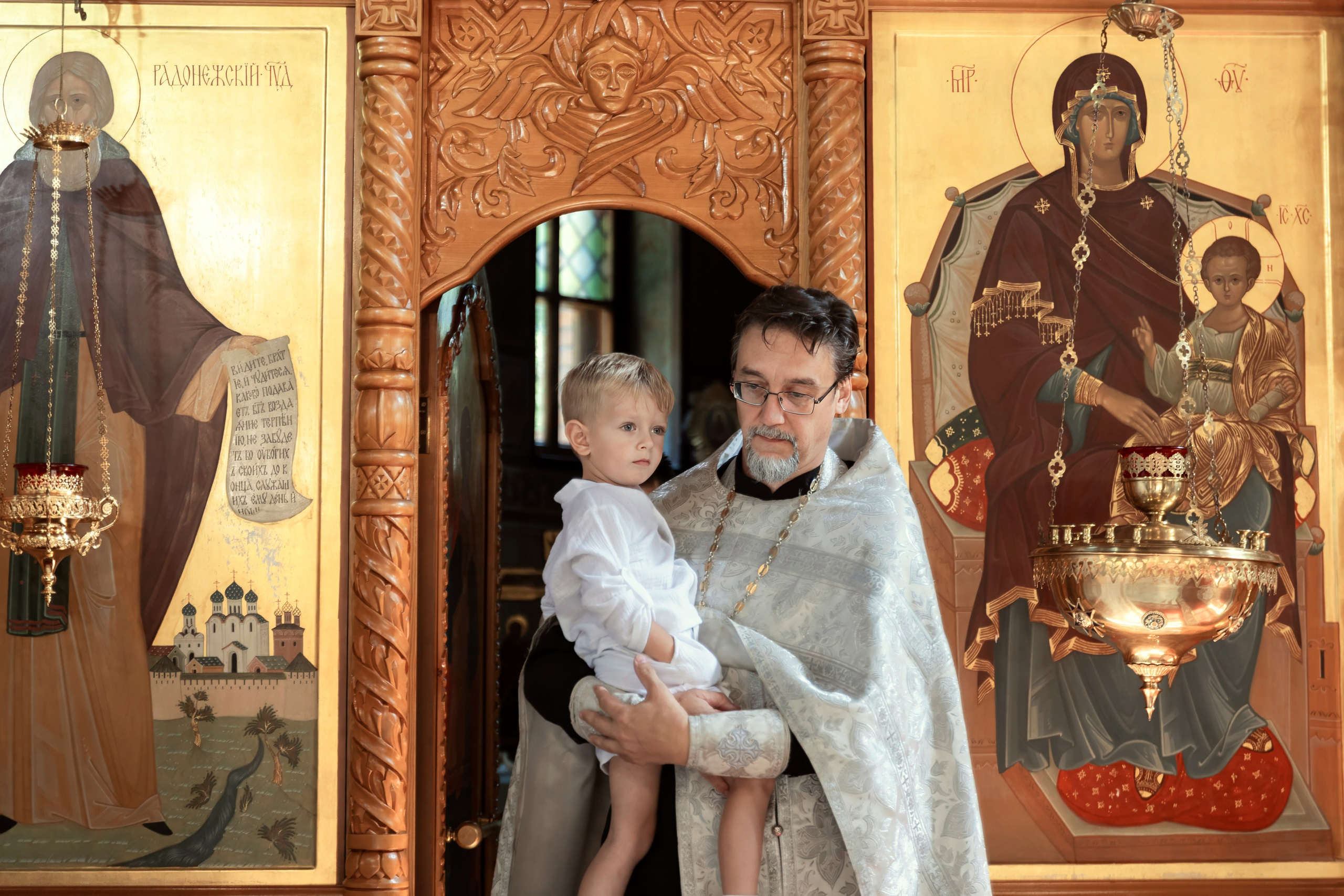 Крещение Матвея. ТОП Фотограф на Крещение и Венчание Железногорск Алексей Мещеряков