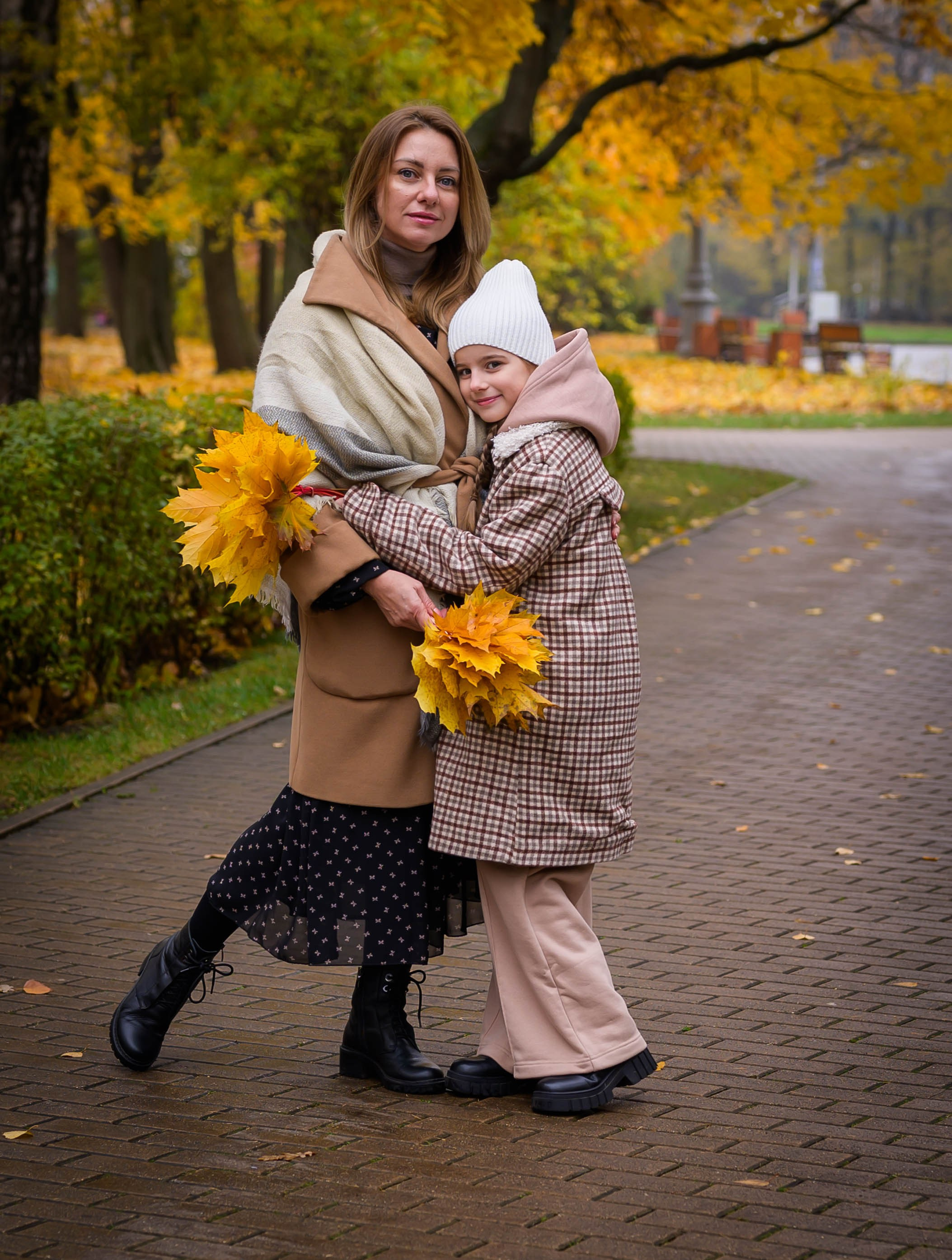 Осенняя съемка в парке Москвы 