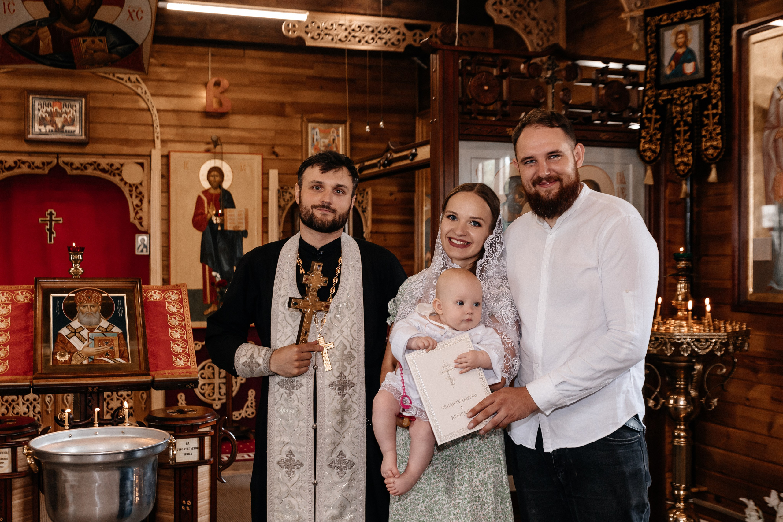 Крещение Эмилии. Семейный фотограф Минск Усова Ольга