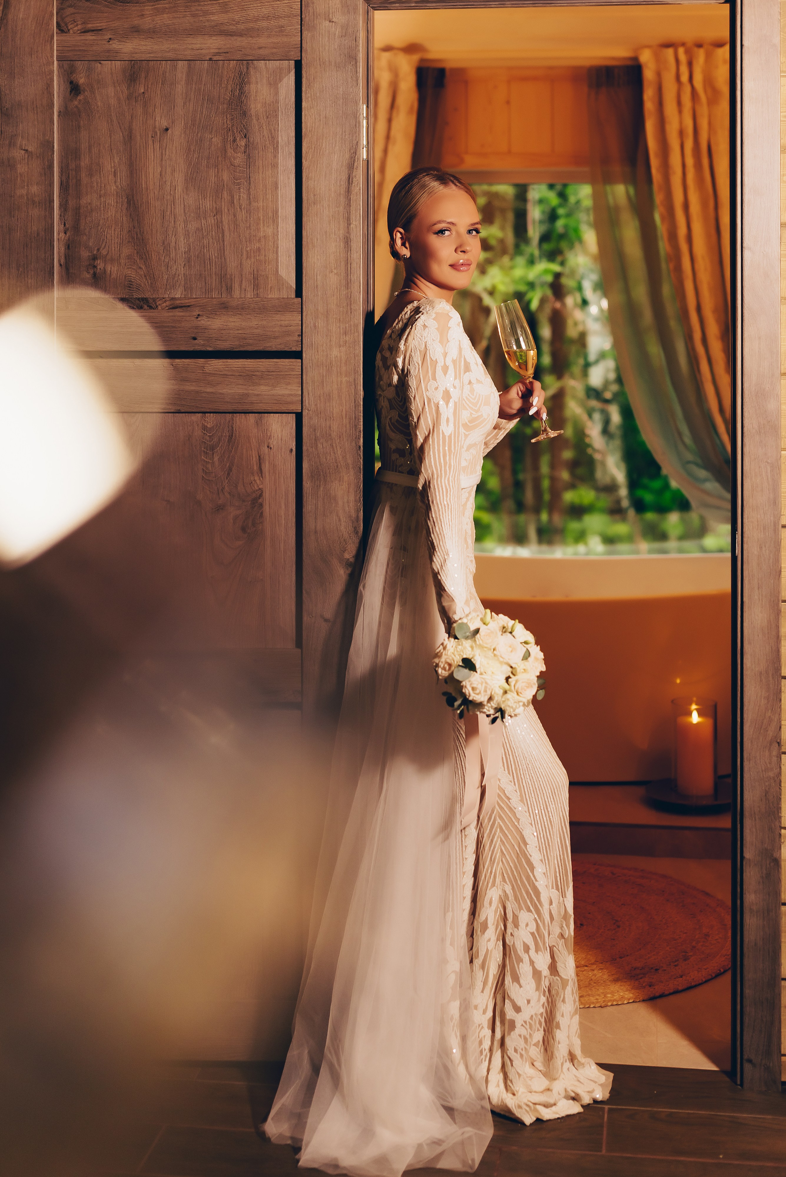 Сборы невесты Марии в экоотеле. Профессиональный фотограф Natali Aieteia