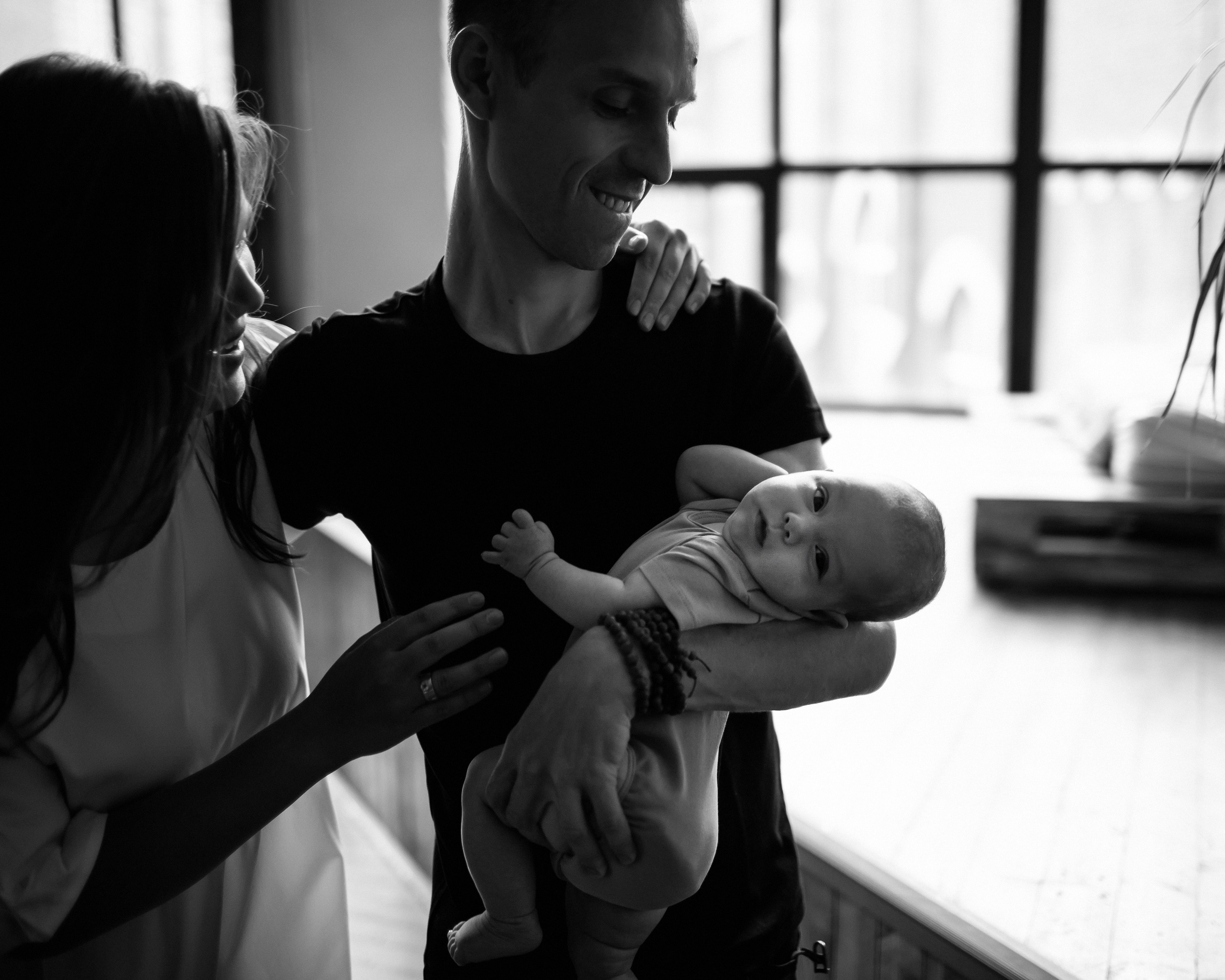 Валерия и Геннадий с крошкой. Семейный фотограф в Москве