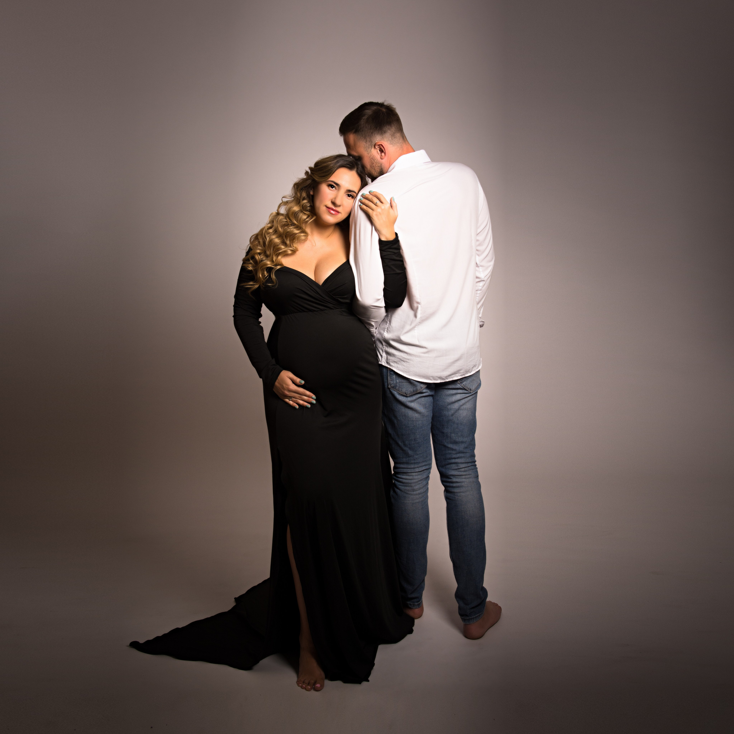 С супругом в минимализме. Фотосессия беременности — Крылова Натали — Москва