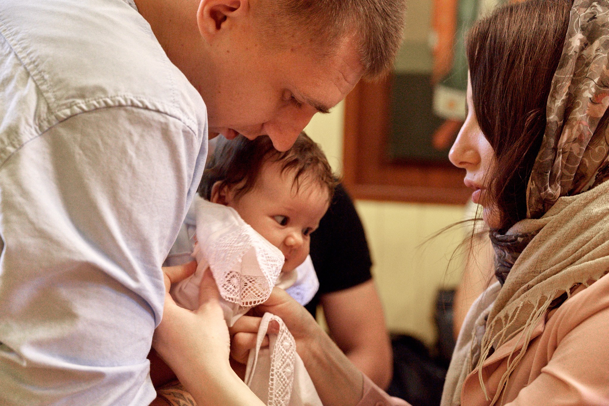 Фотосессия крещение Варвары