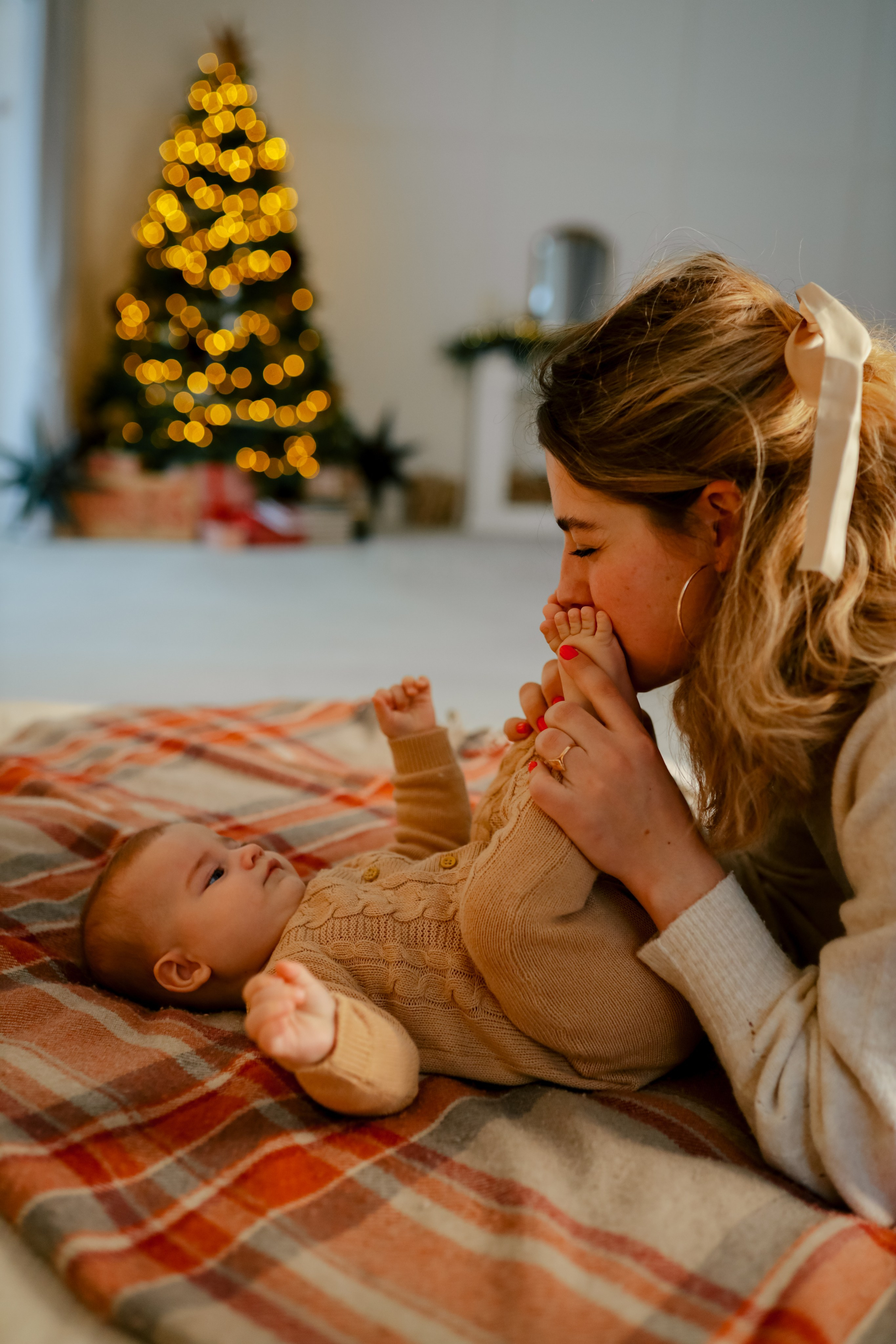 Теплое семейное новогоднее. Свадебный и семейный фотограф в Варшаве