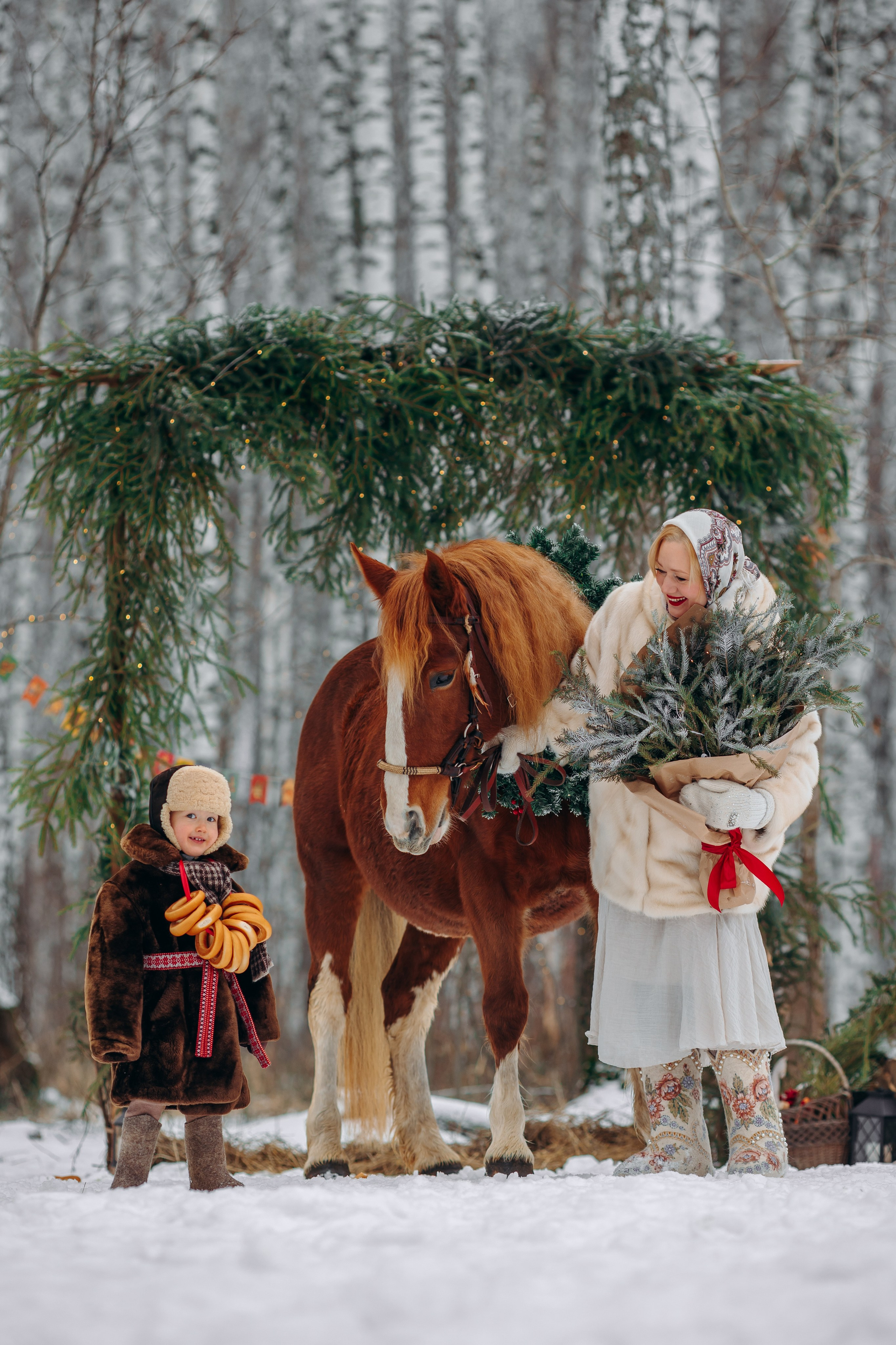 Тариф Новогодний 2025-2026. Анна Молчанова конный фотограф в Тюмени | фотосессии с лошадьми Тюмень