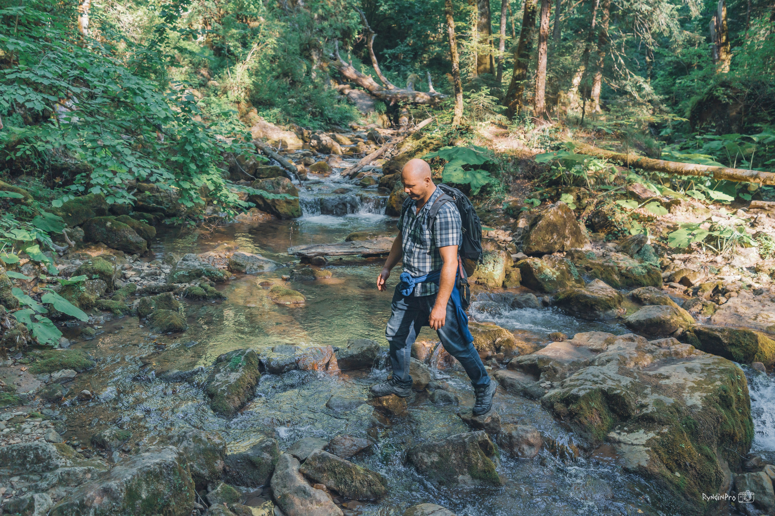 Поход на Орлиную полку + Университетский водопад с командой Мадьяр 15.08.24. Репортажный фотограф в Краснодаре Рындин Дмитрий