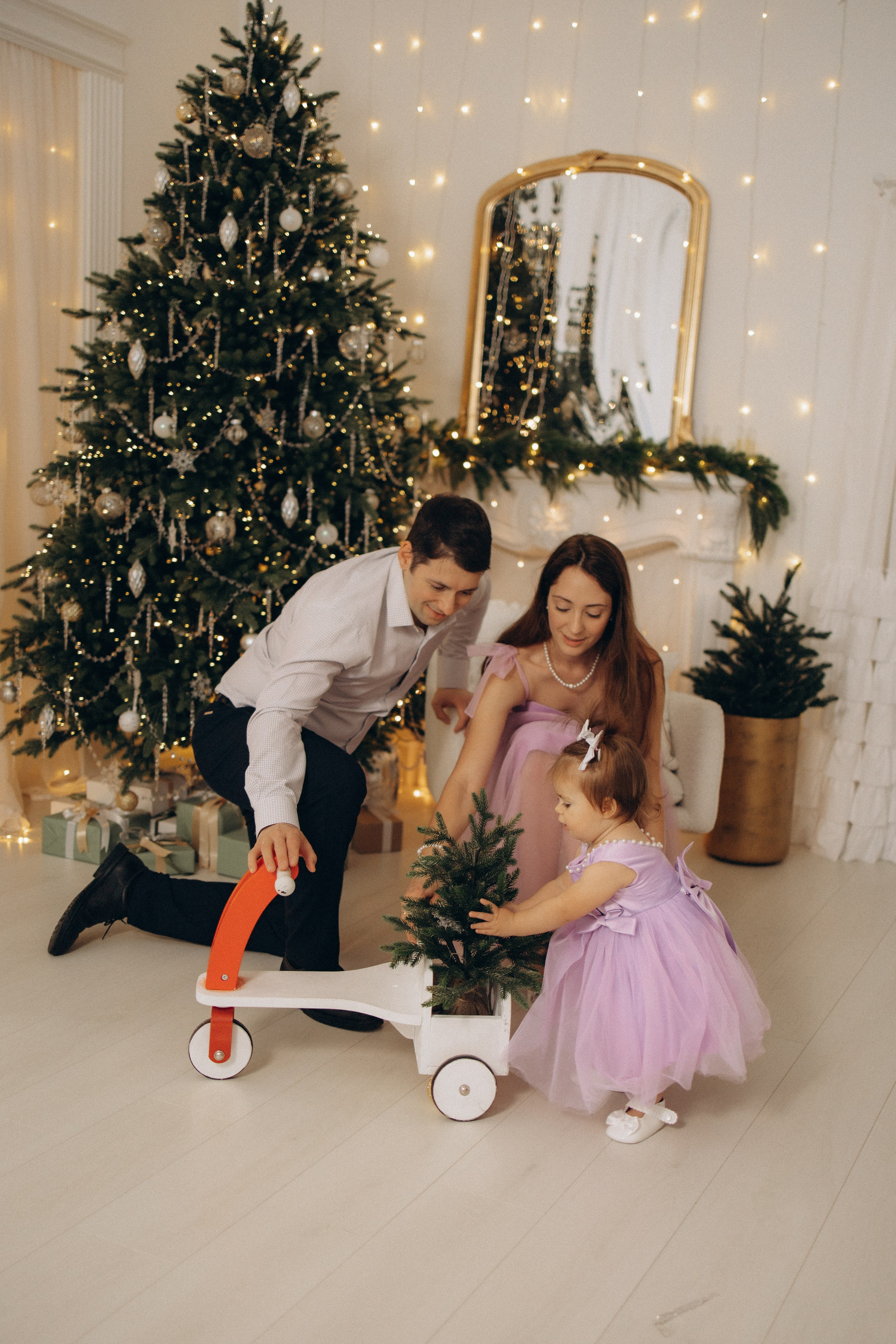 Новый год маленькой Анечки. Семейный фотограф в Москве Анастасия Шалда