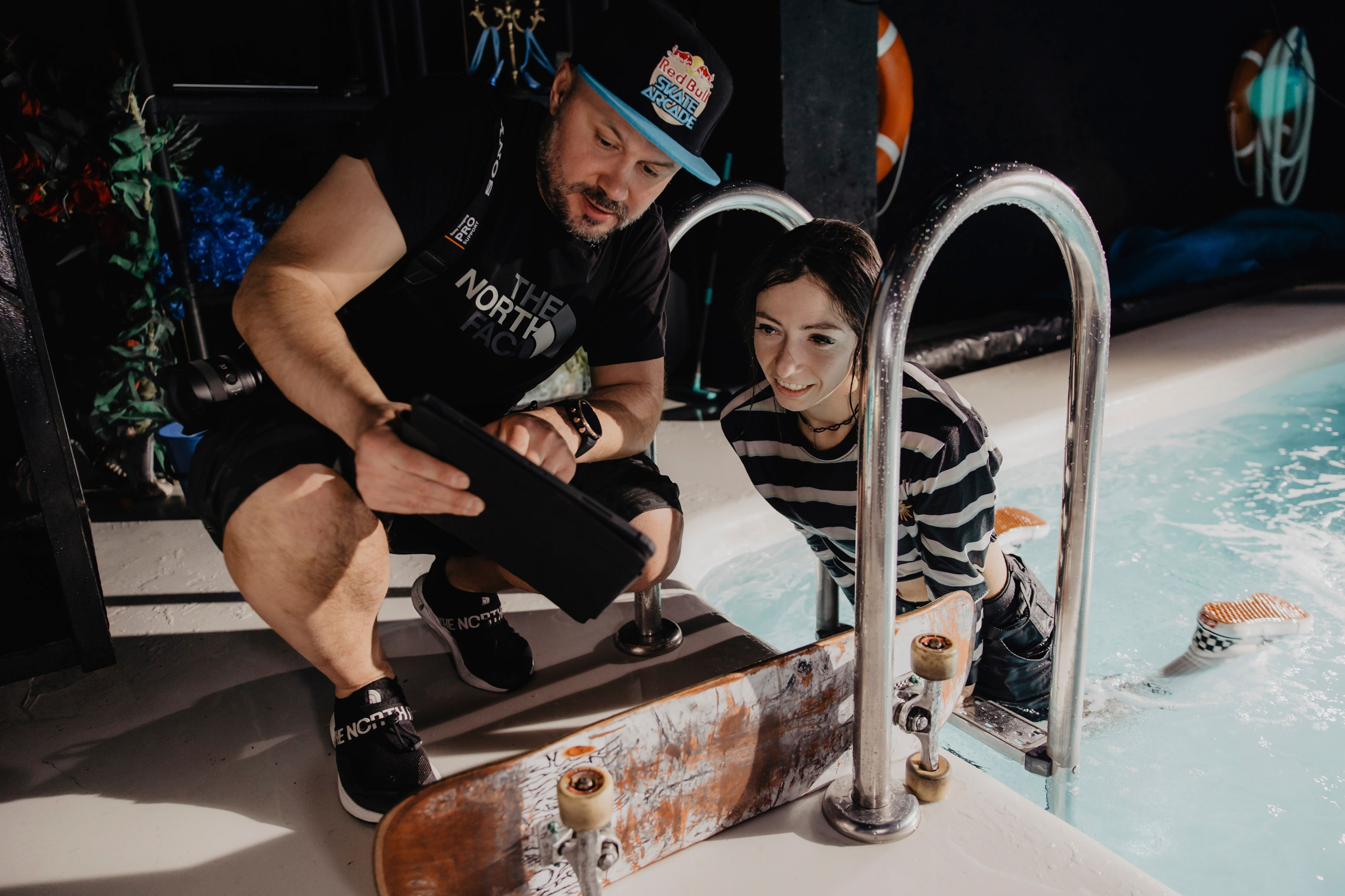 Skate Diving. Creative photographer Denis Klero