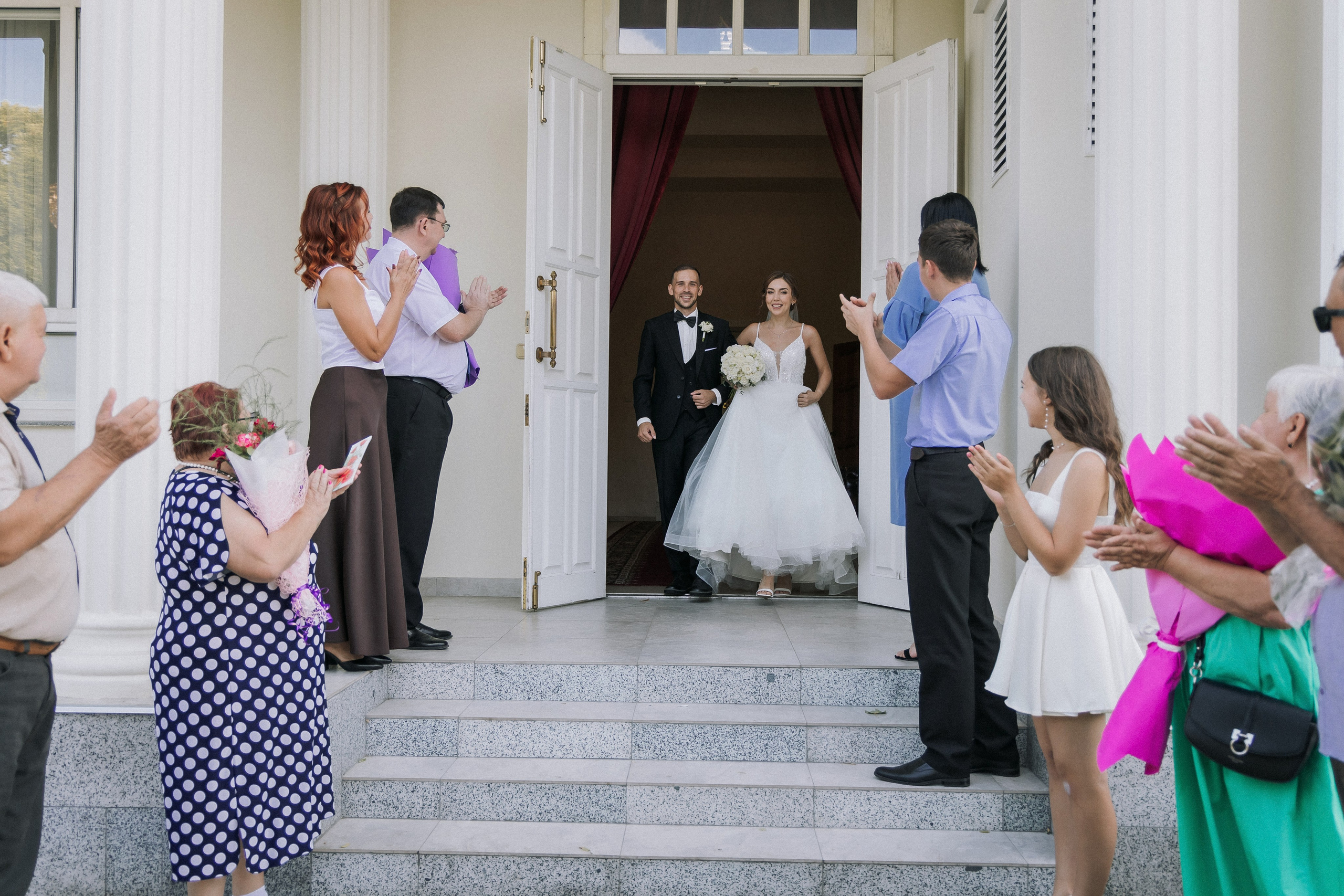 Свадебная прогулка Екатерины и Евгения. Свадебная фотография. Арина Рубах