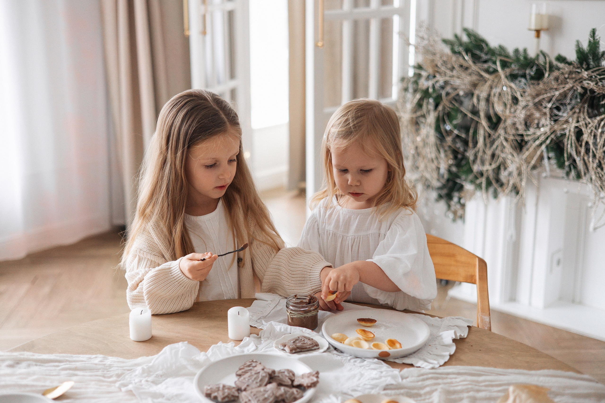 Марина, Аврора, Оливия, новогодняя история. Семейный фотограф в Москве Марина Петра