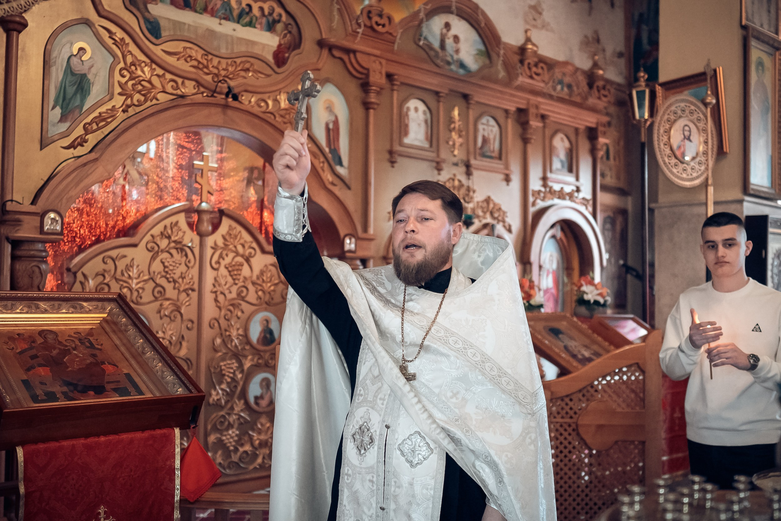 Крещение в храме Прп.Сергия Радонежского с. Орлиное. Церковный фотограф Севастополь