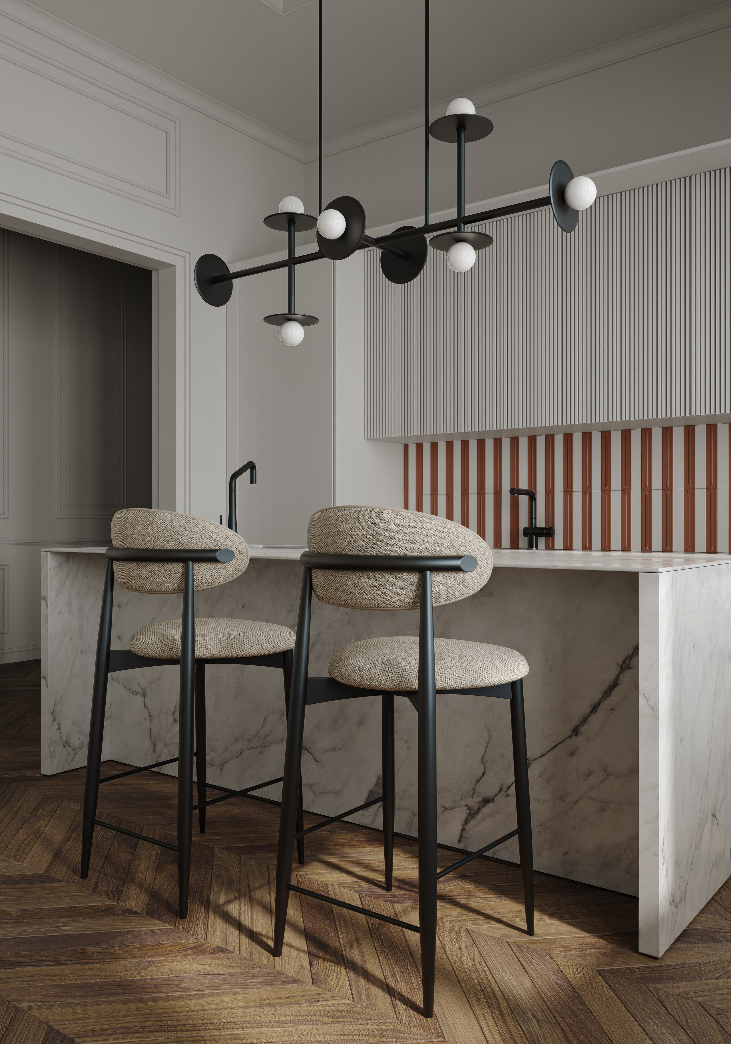 Апартаменты. 3D визуализация интерьера и архитектурной среды