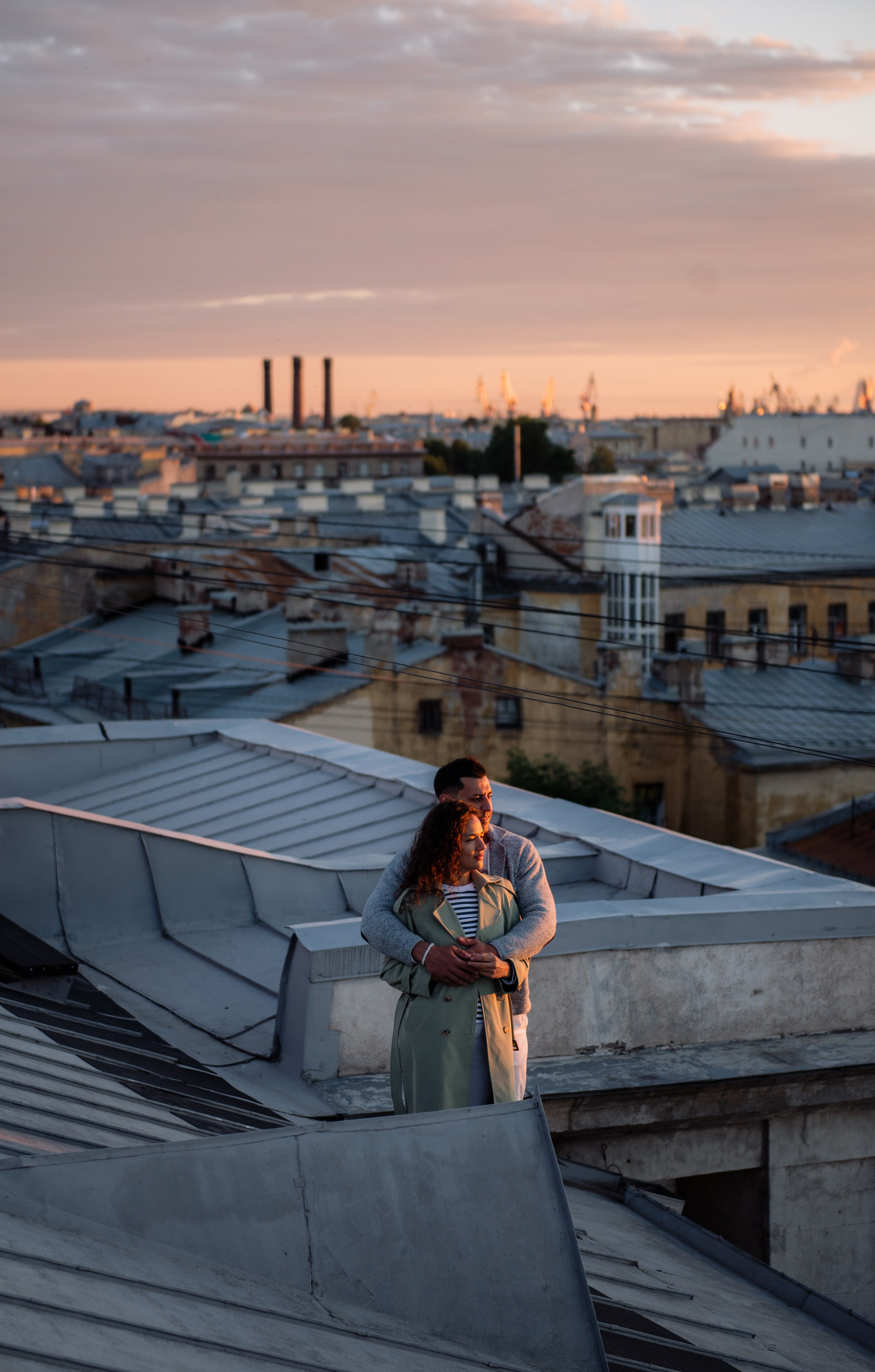 Love story на крышах Питера. Фотограф в Москве Алёна Степутенко