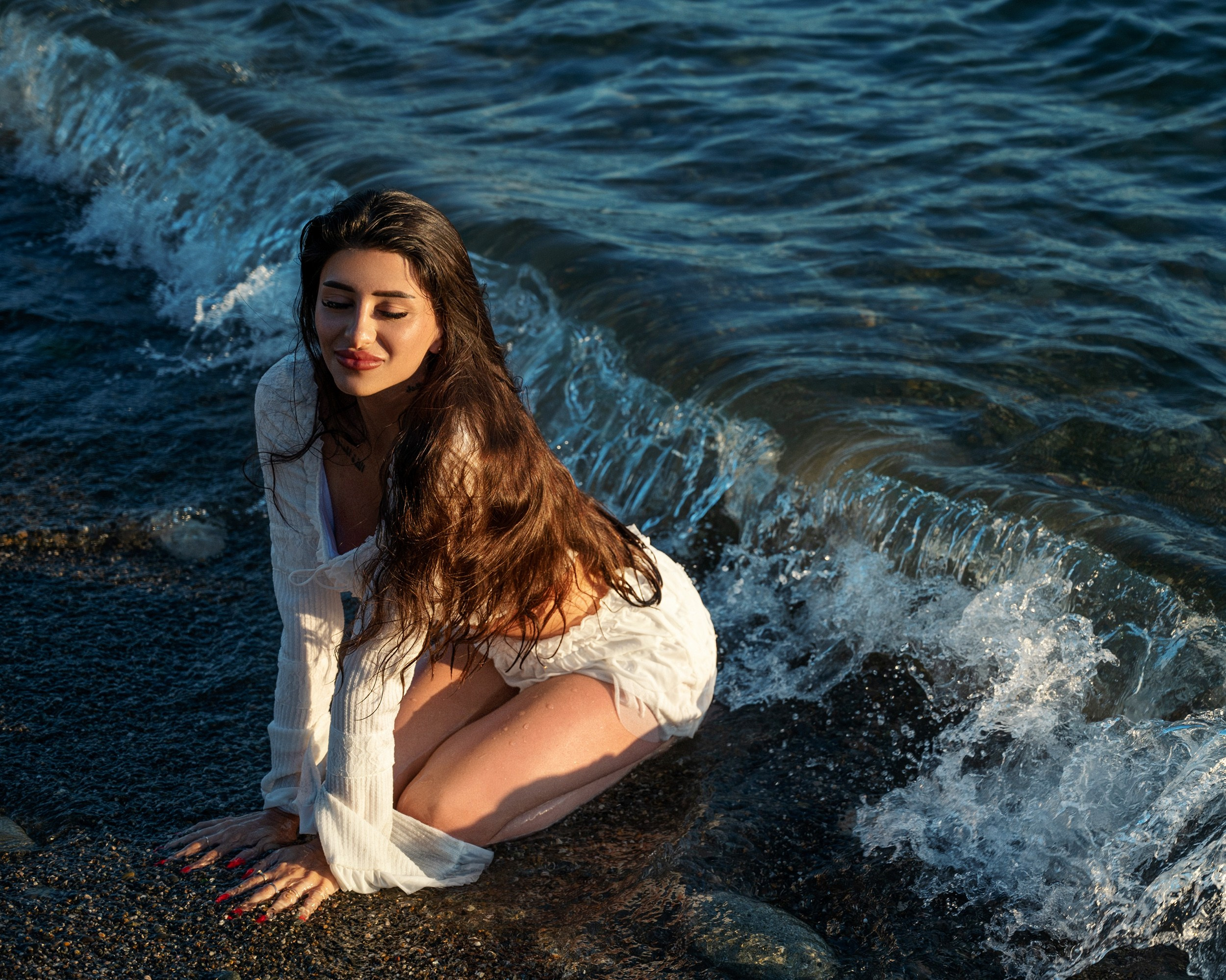 Оксана в День рождения на Черном море. Фотографирую счастливых людей в Сочи