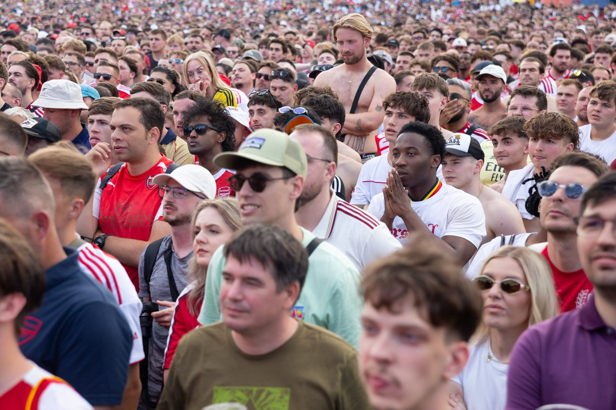 UEFA Champions League Final. Arsenal vs PSG. Budapest 2026. Arsenal Fan Zone. Photographer in Budapest  — Yura Knyazev