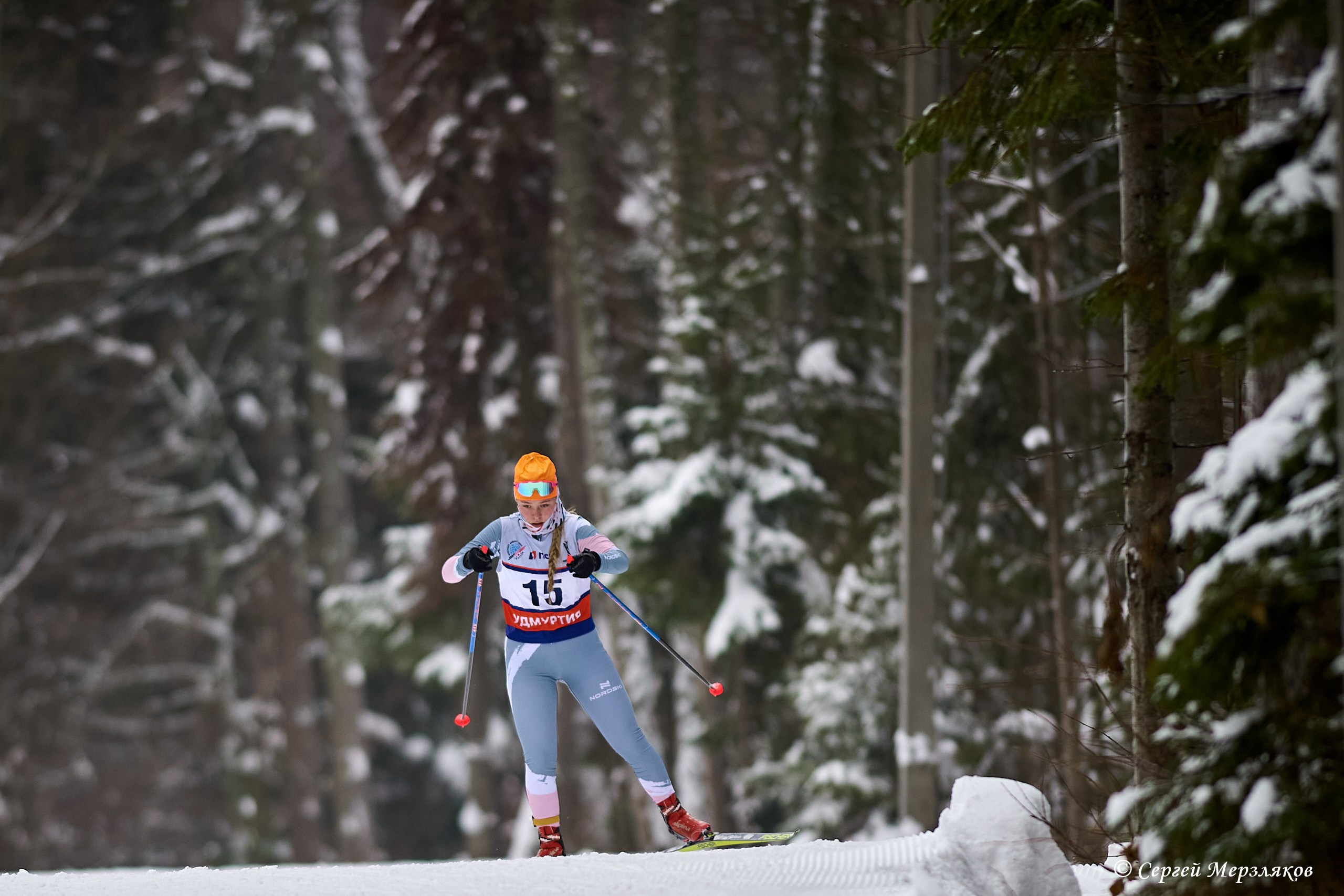 Всероссийские соревнования по лыжным гонкам на призы ЗМС Галины Кулаковой. Спортивный репортажный фотограф в Ижевске Сергей Мерзляков