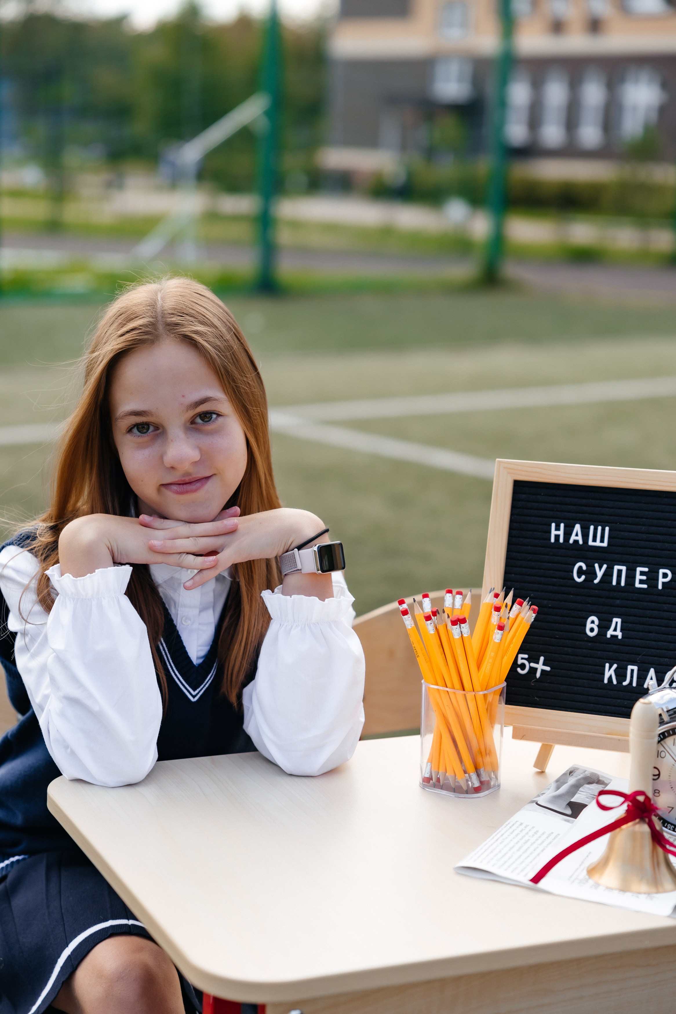 Школьная на футбольном поле. Фотограф со студией в Долгопрудном — Ольга Рагулина