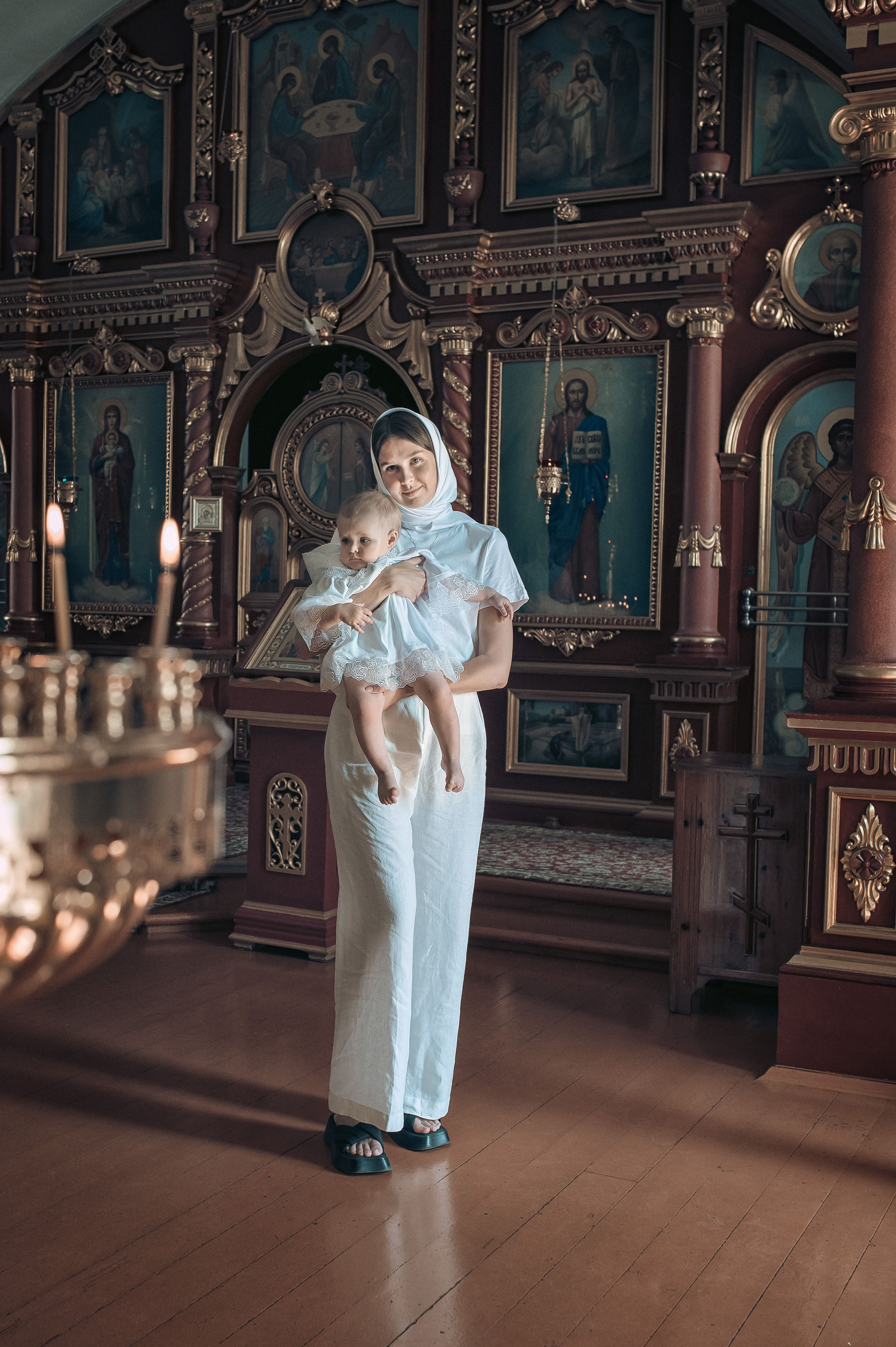 Съемка таинства крещения в Красноярске. Фотографы крещения/венчания  Красноярск Татьяна и Вячеслав Переваловы