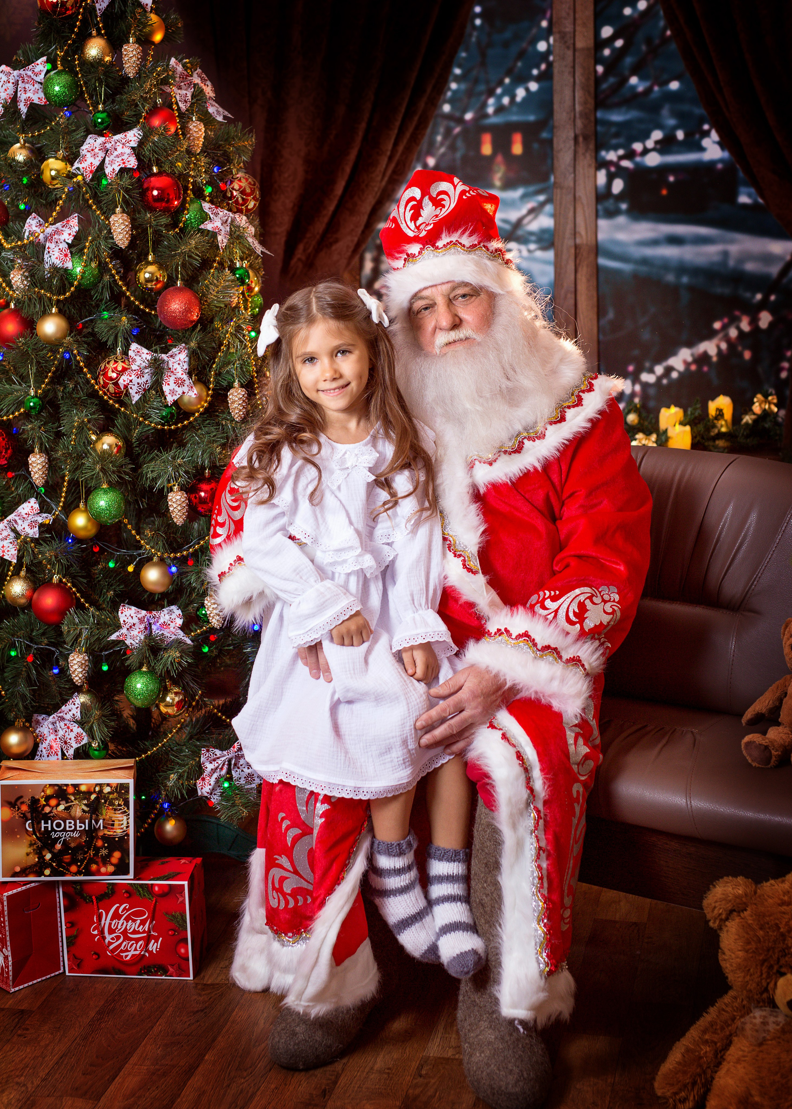 Фотосессия с Дедом Морозом 2022 год. Фотограф в детский сад Елена Колчева Новокузнецк